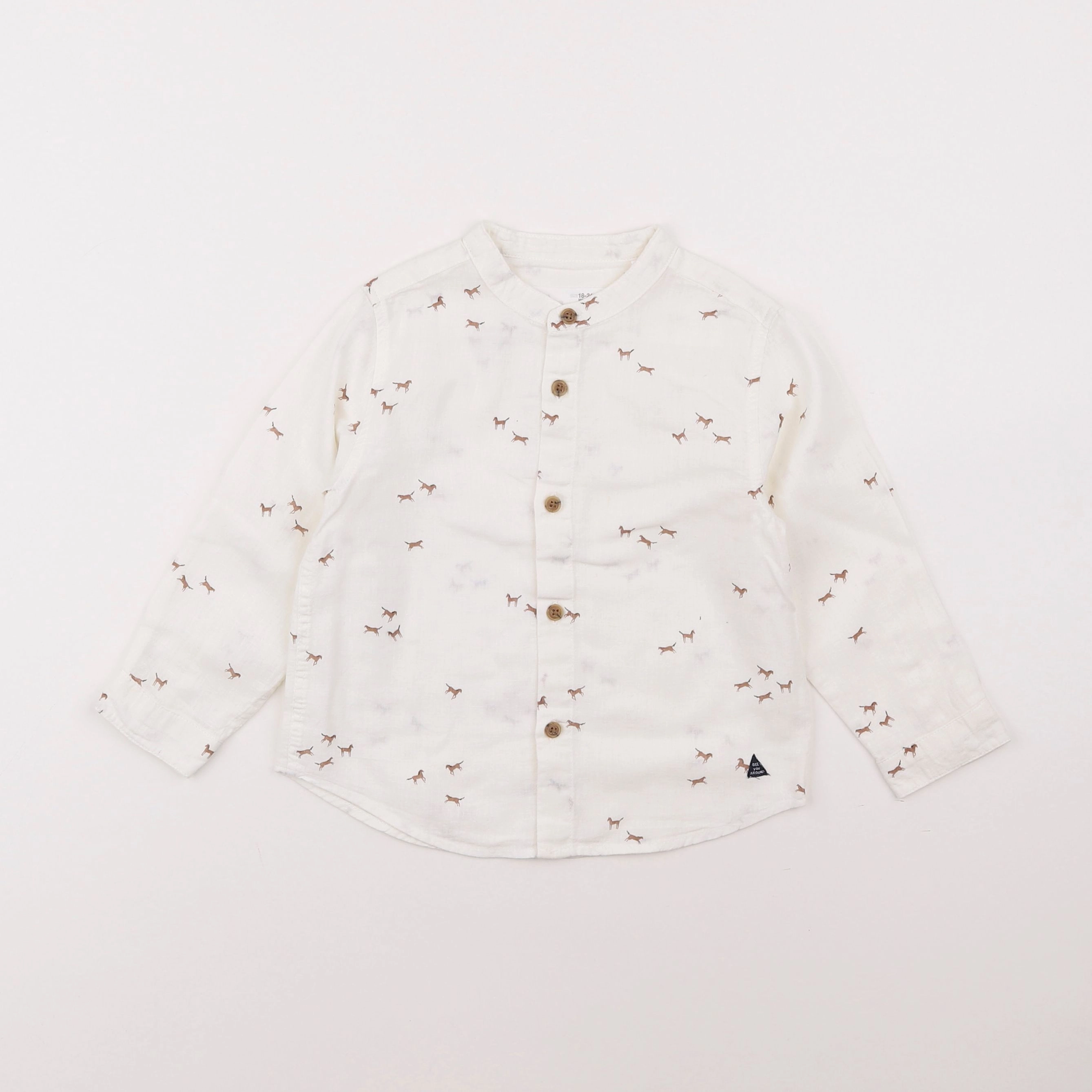 Zara - chemise blanc - 6/9 mois