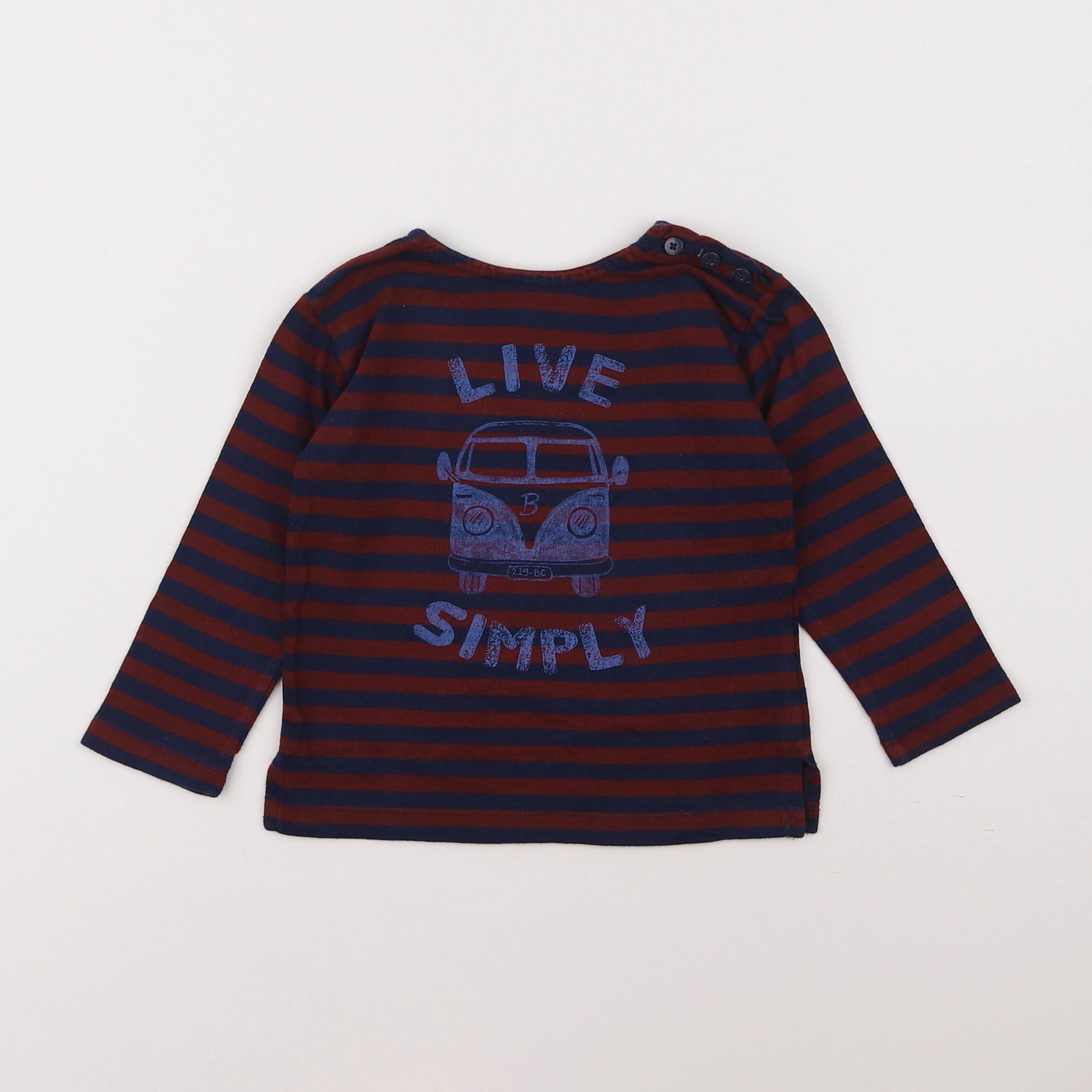 Boutchou - tee-shirt rouge - 2 ans