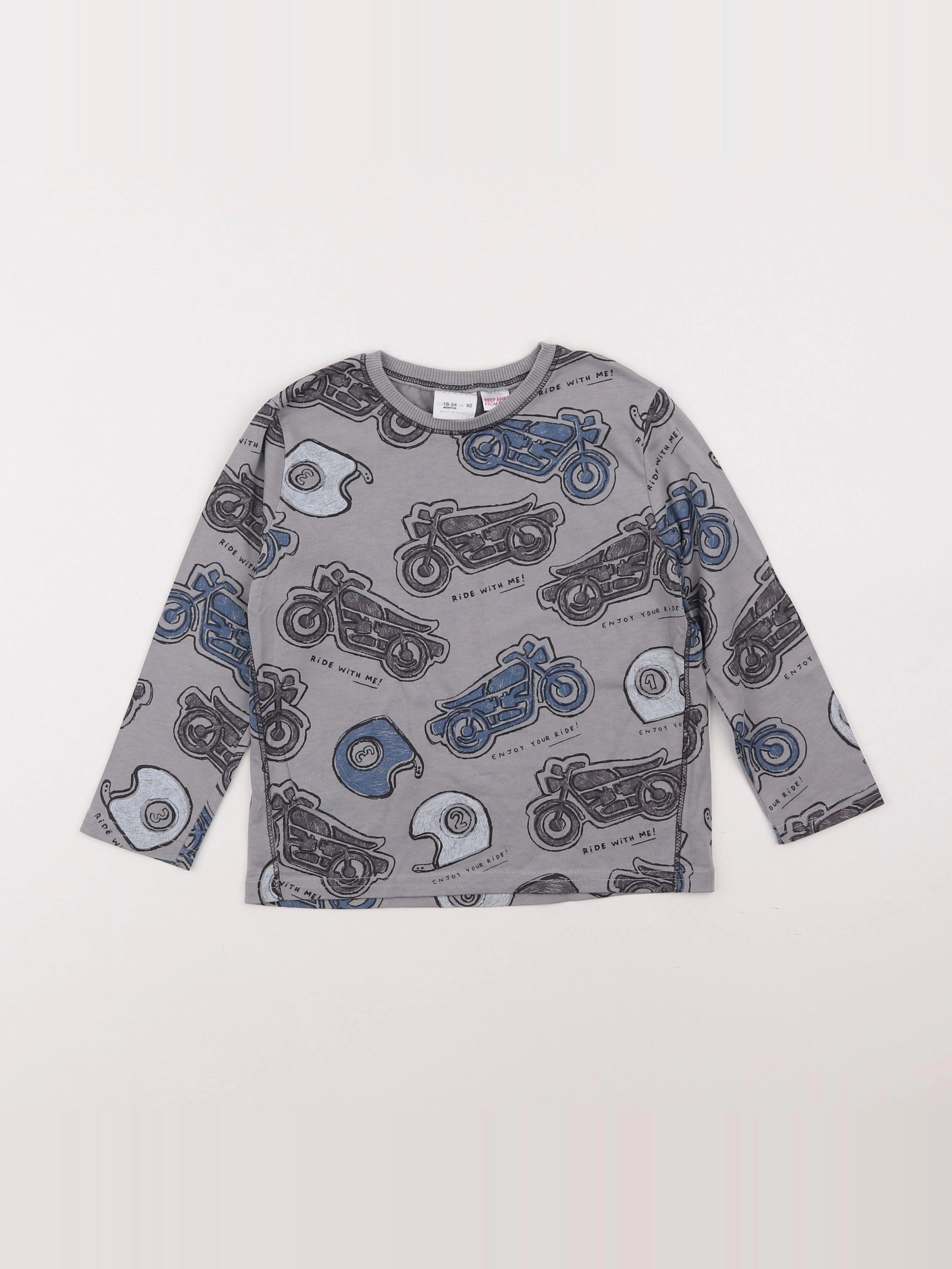Zara - tee-shirt gris - 18 mois à 2 ans