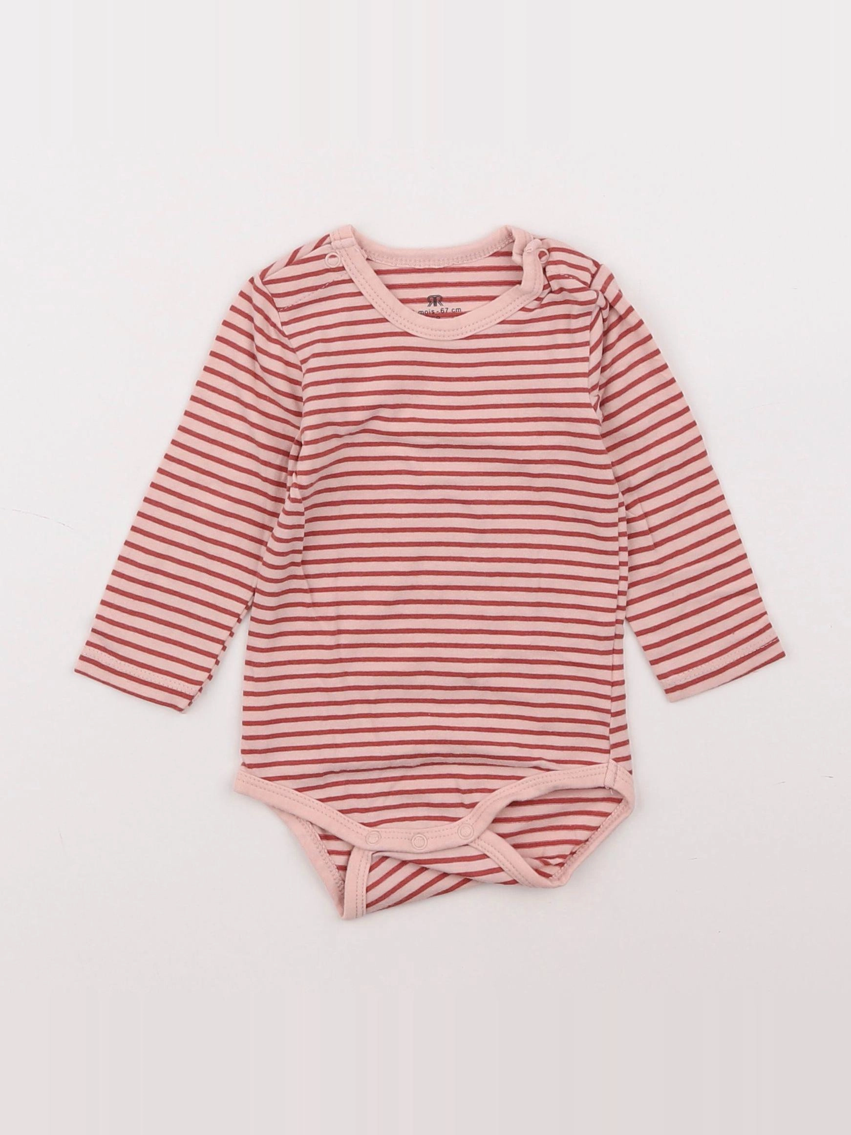 La Redoute - body coton rose - 6 mois