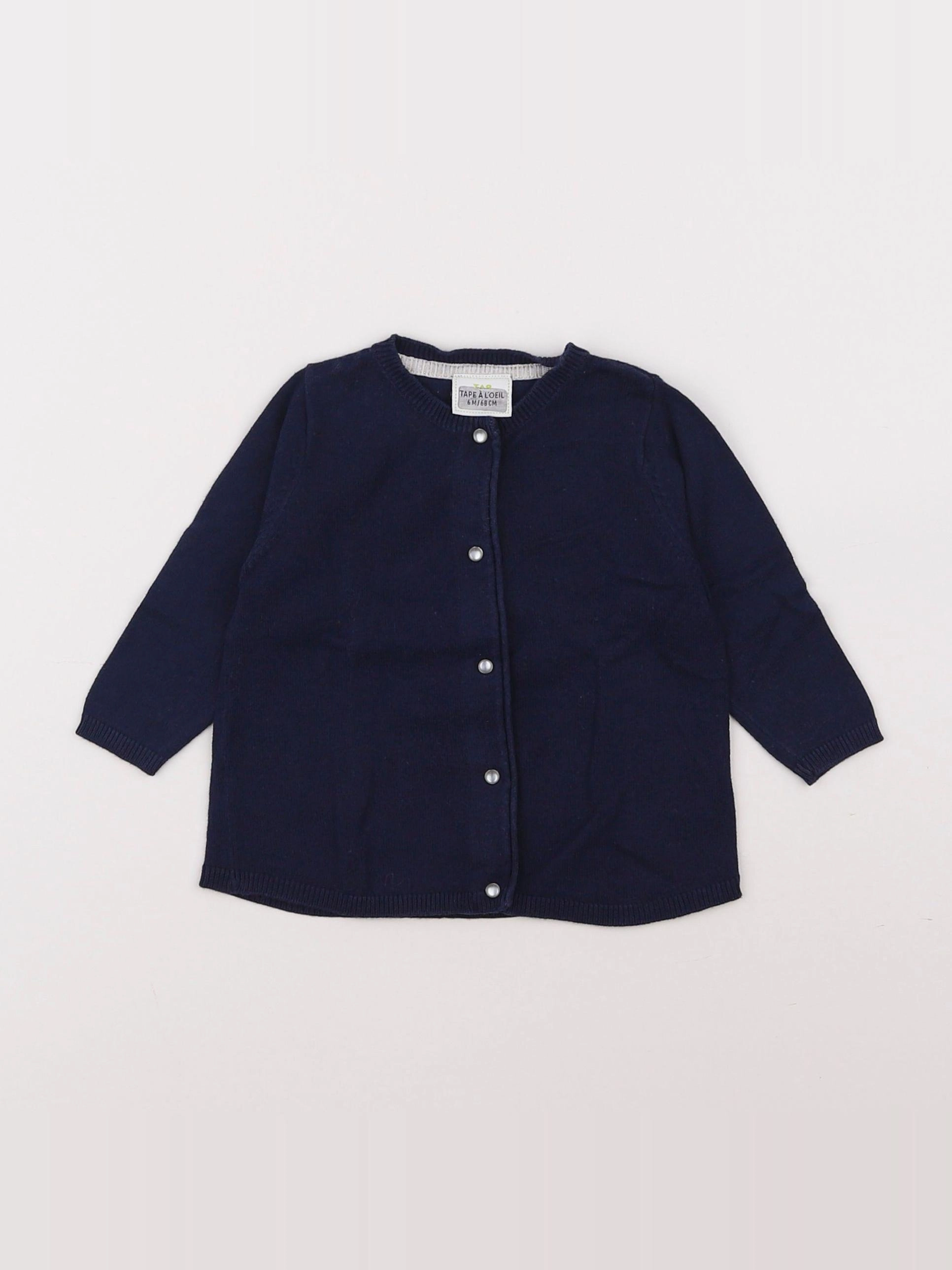 Tape à l'oeil - gilet bleu - 6 mois