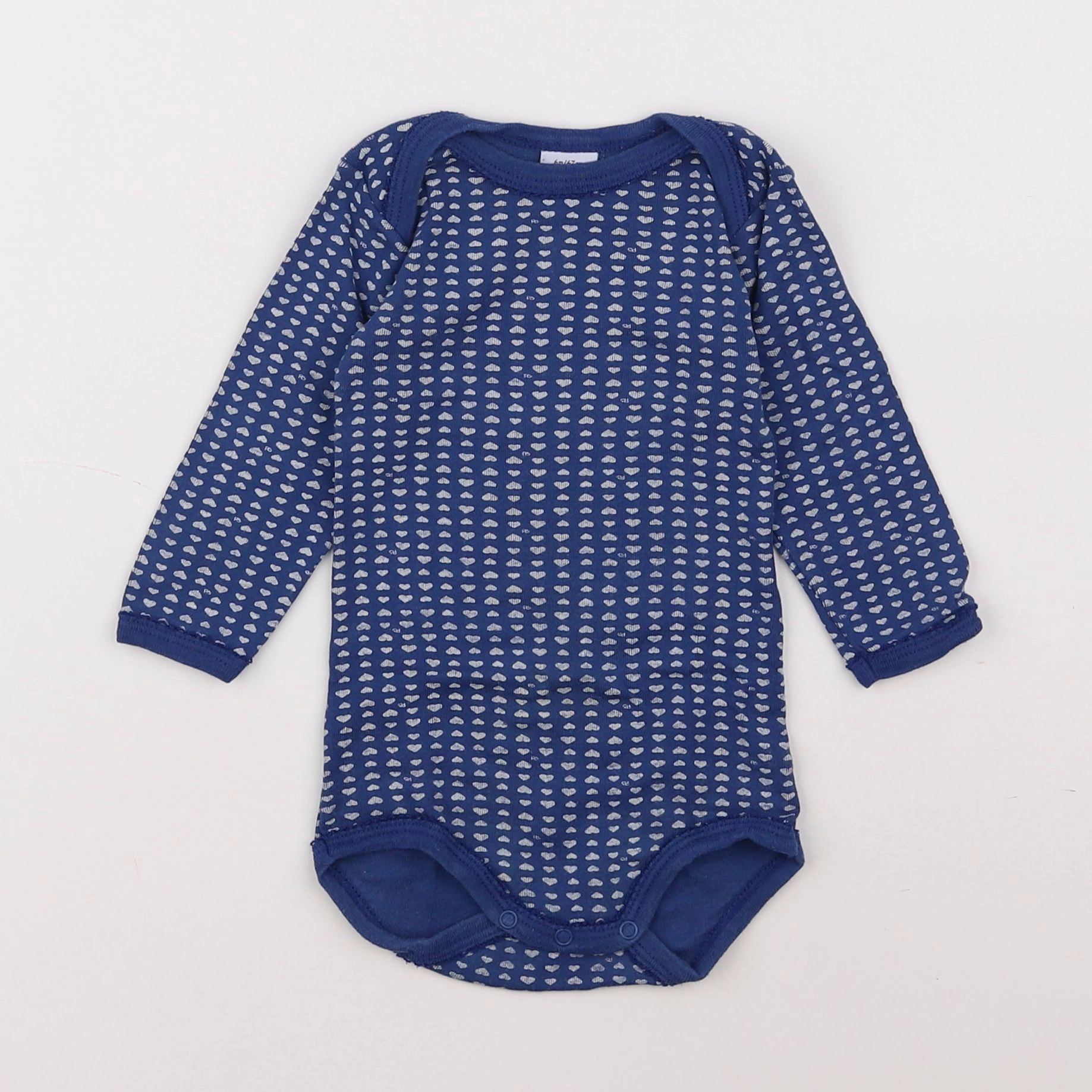 Petit Bateau - body bleu - 6 mois