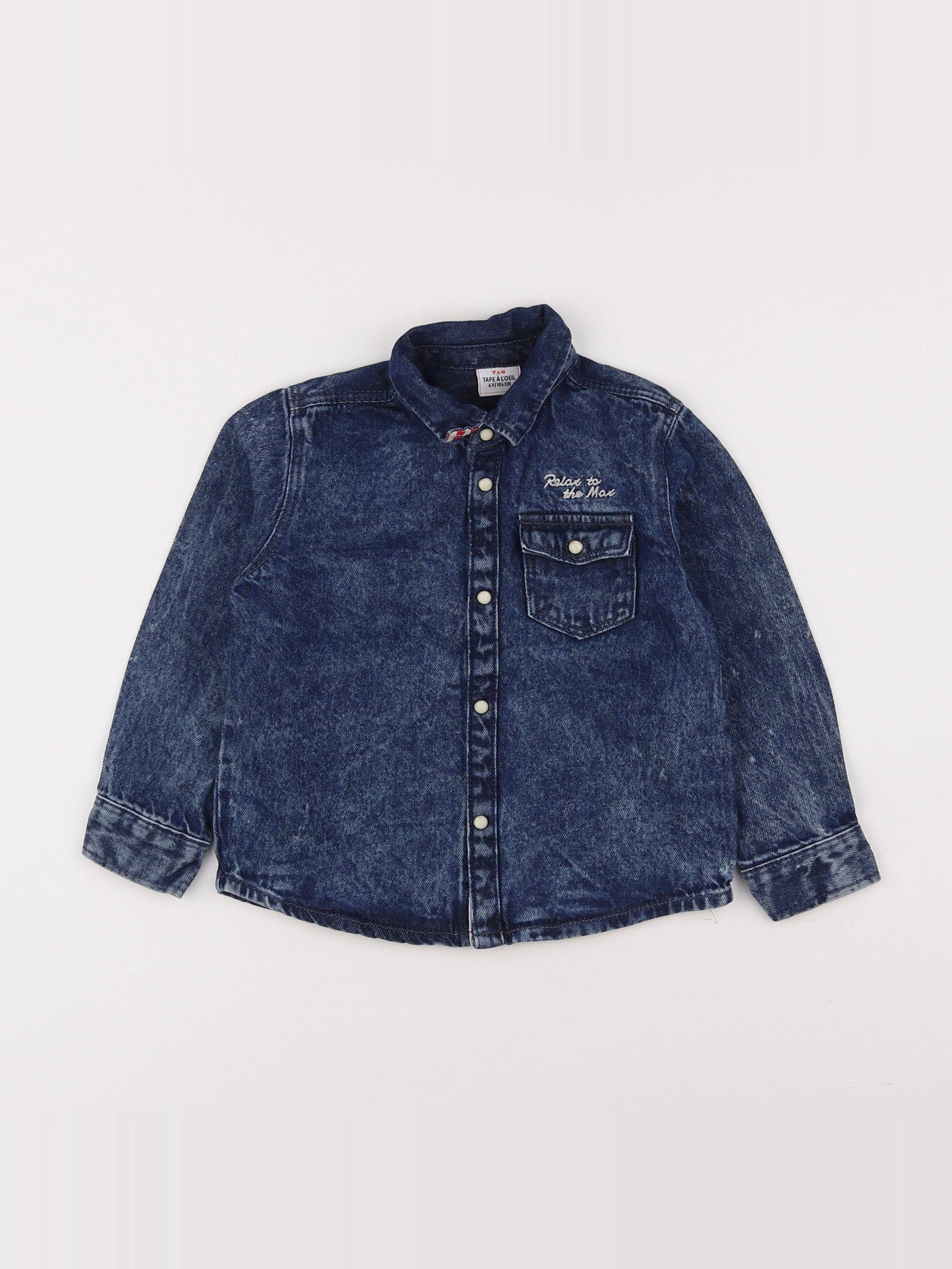 Tape à l'oeil - chemise bleu - 4 ans