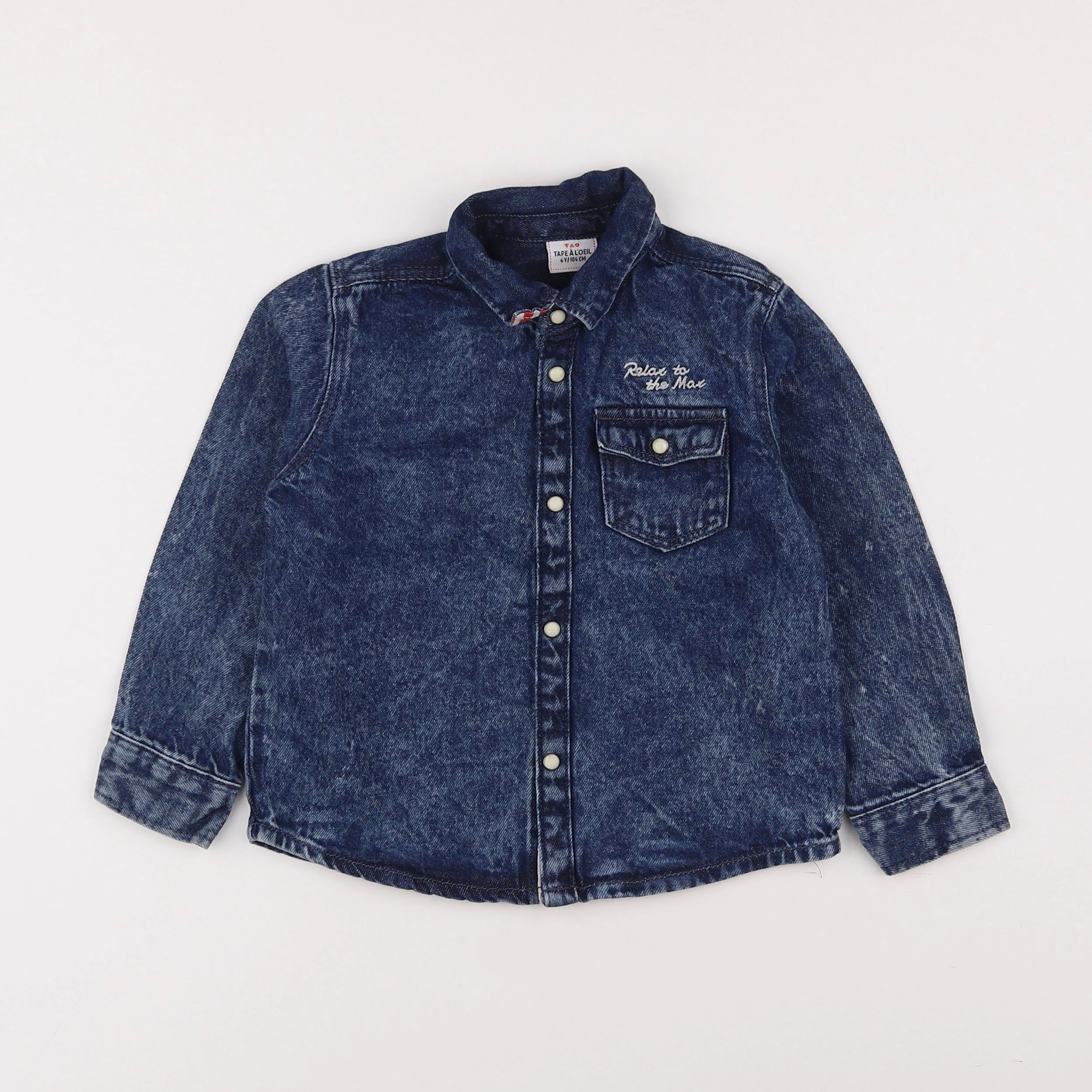 Tape à l'oeil - chemise bleu - 4 ans