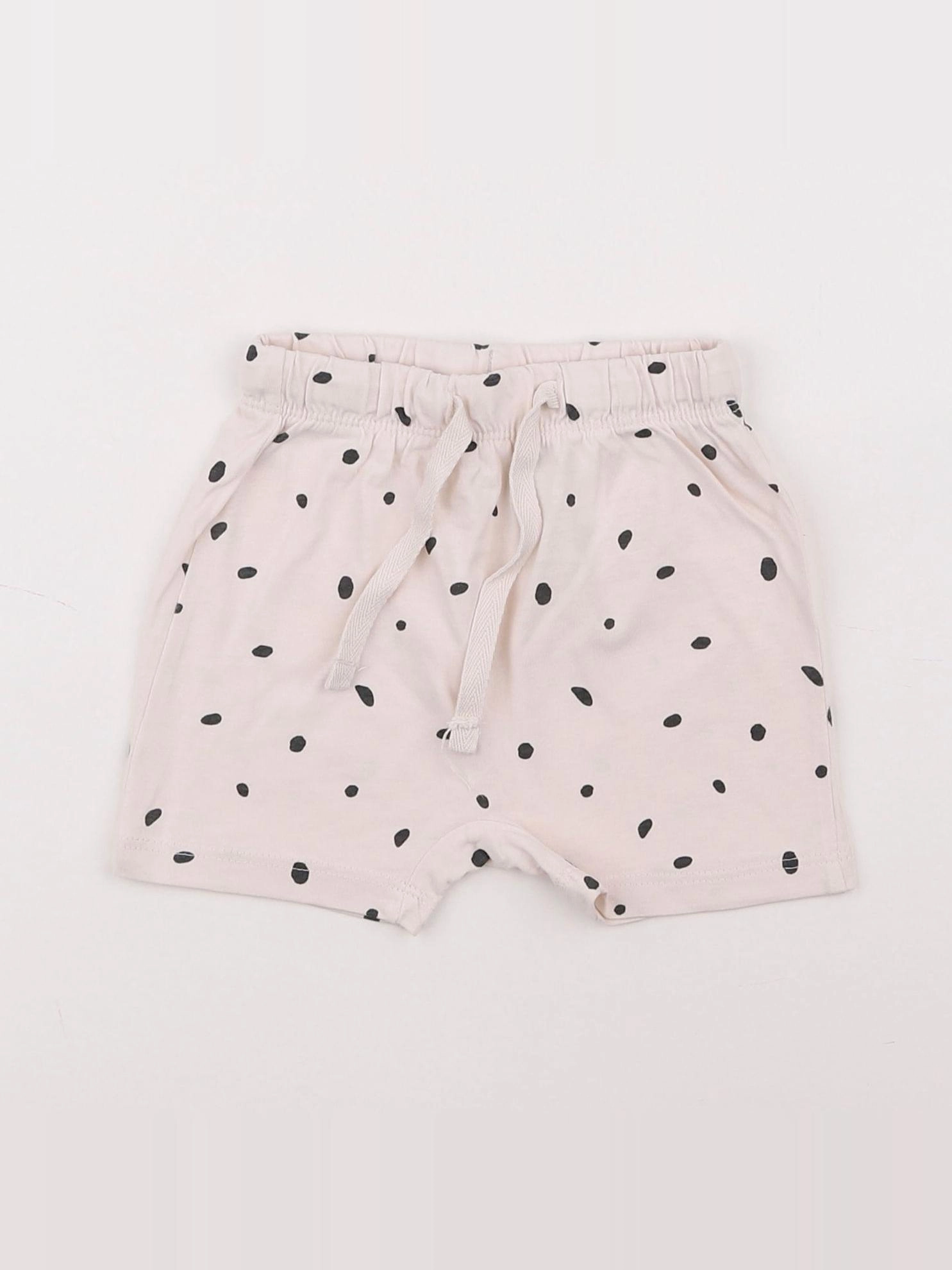 H&M - short beige - 6 mois
