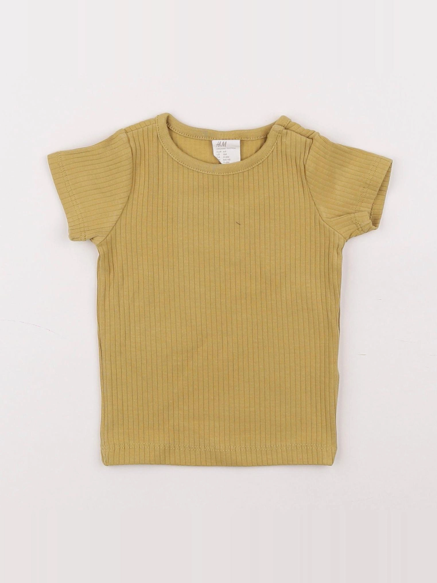 H&M - tee-shirt jaune - 6 mois