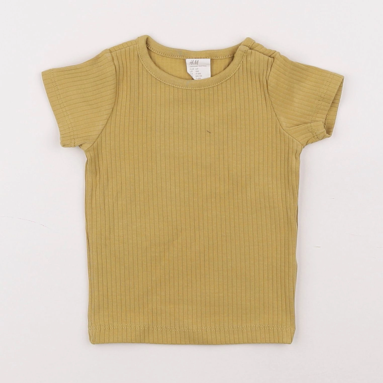 H&M - tee-shirt jaune - 6 mois
