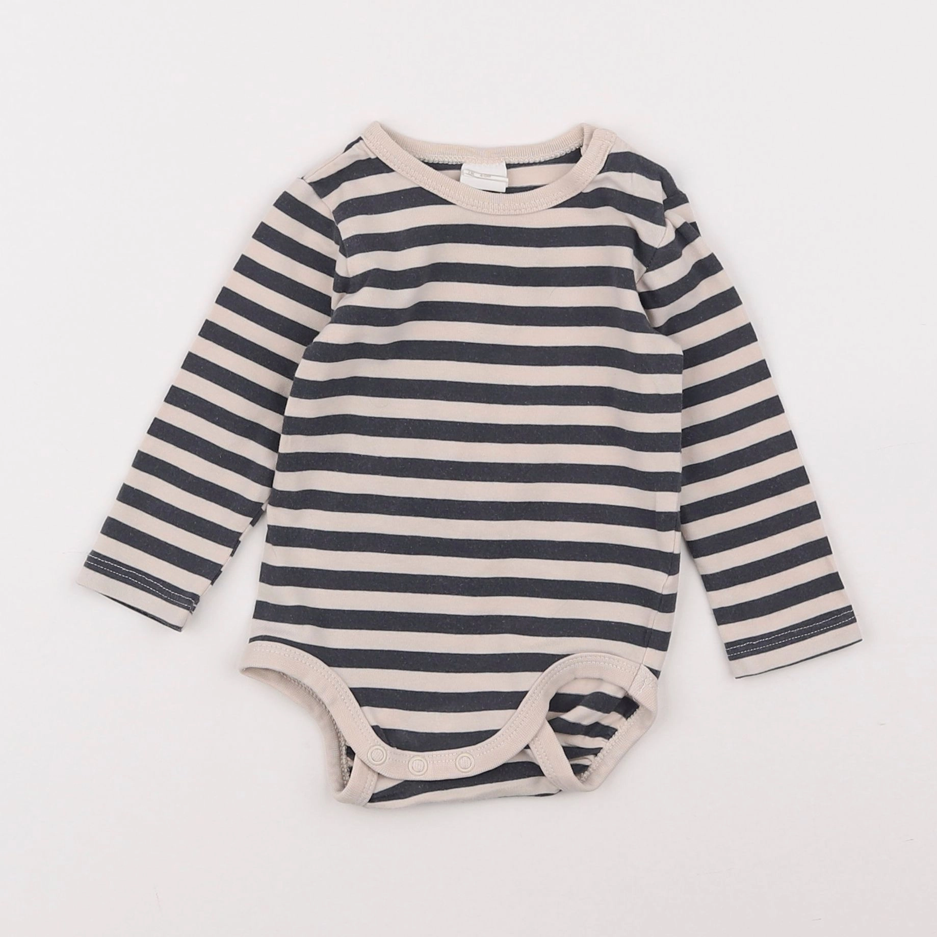 H&M - body gris - 6 mois