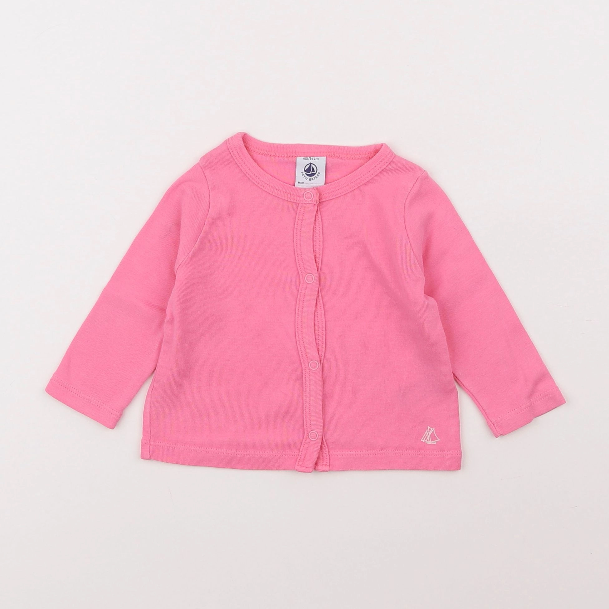 Petit Bateau - tee-shirt rose - 6 mois