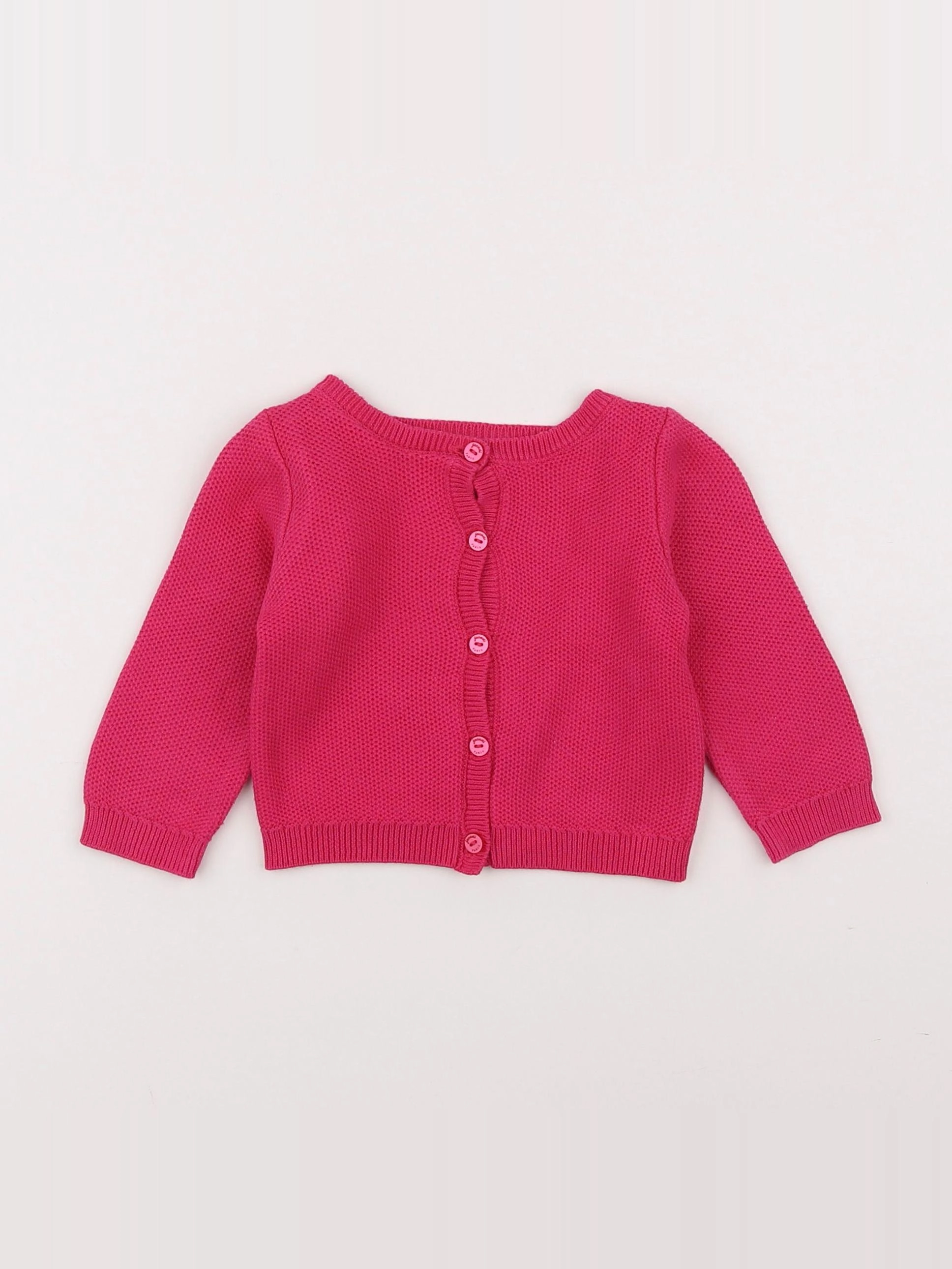 Jacadi - gilet rose - 12 mois