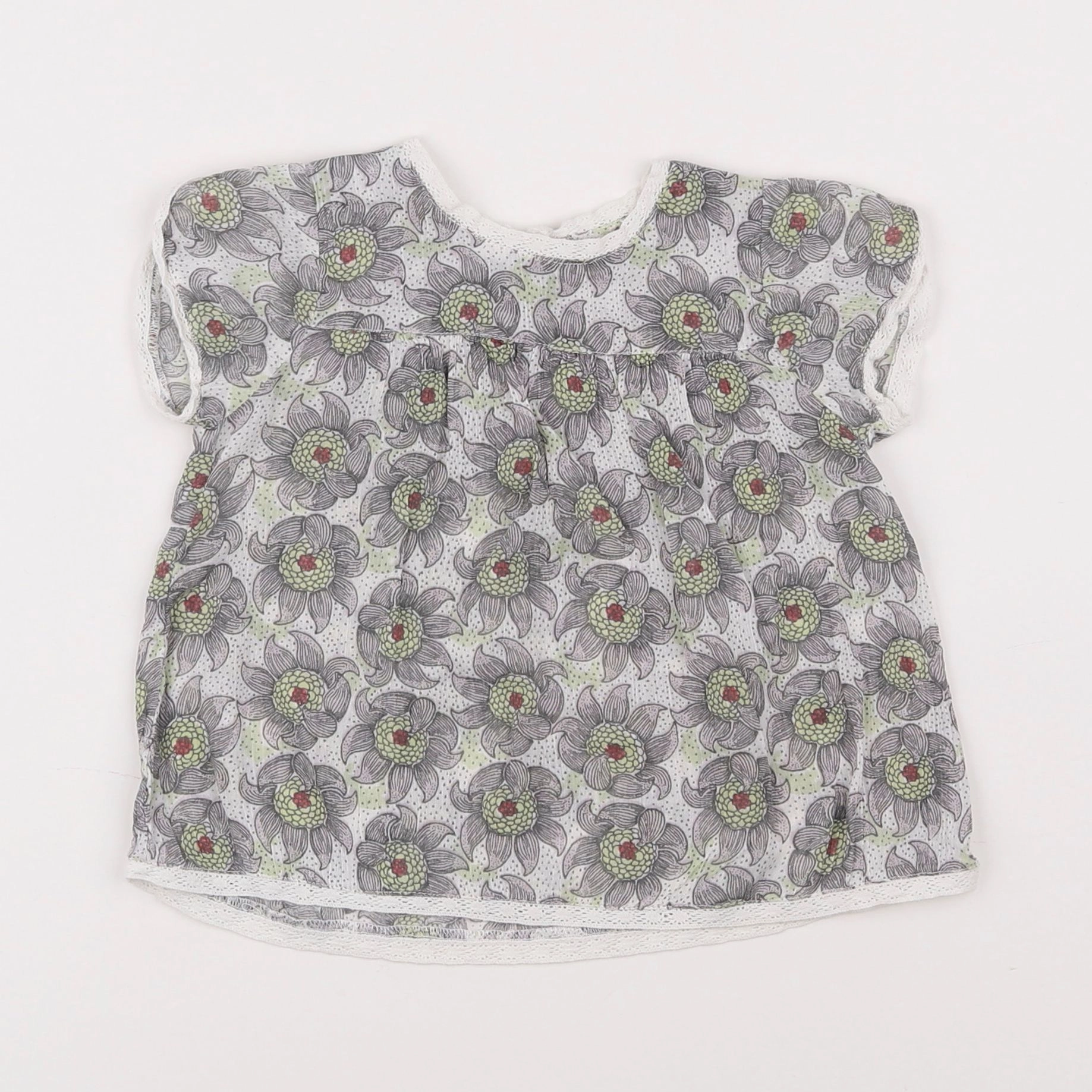 Boutchou - blouse violet - 12 mois