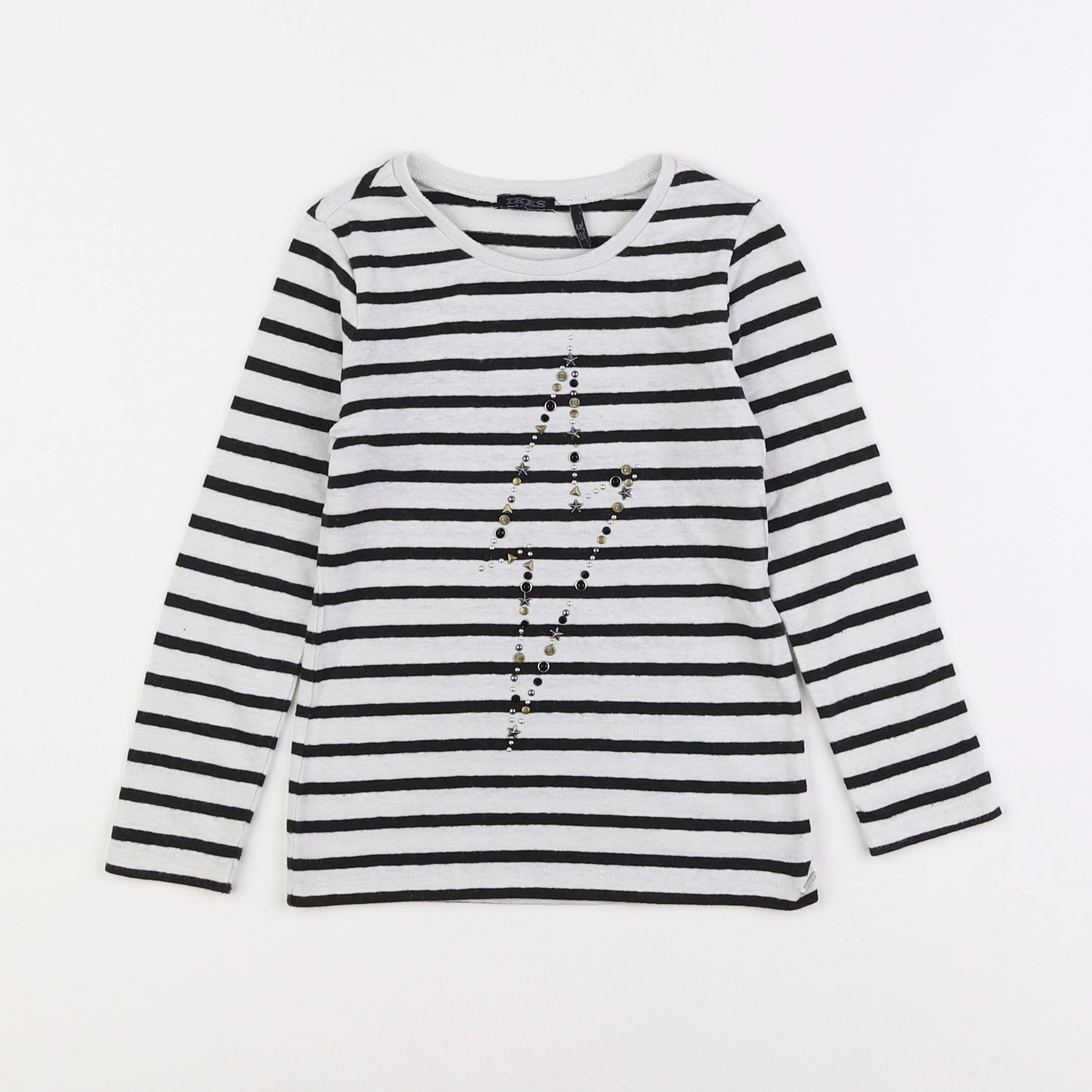 IKKS - tee-shirt blanc, noir - 4 ans