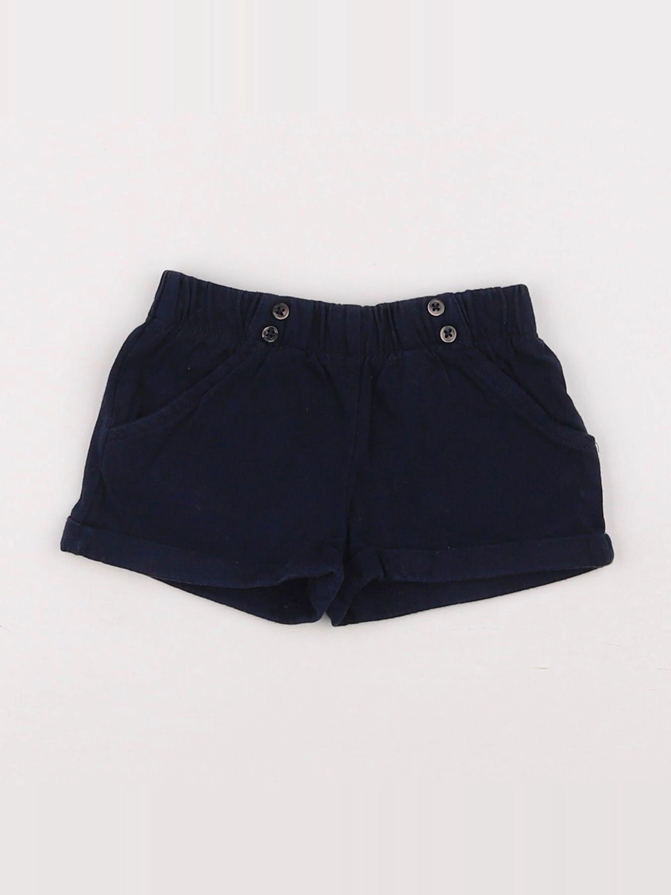 Boutchou - short bleu - 12 mois