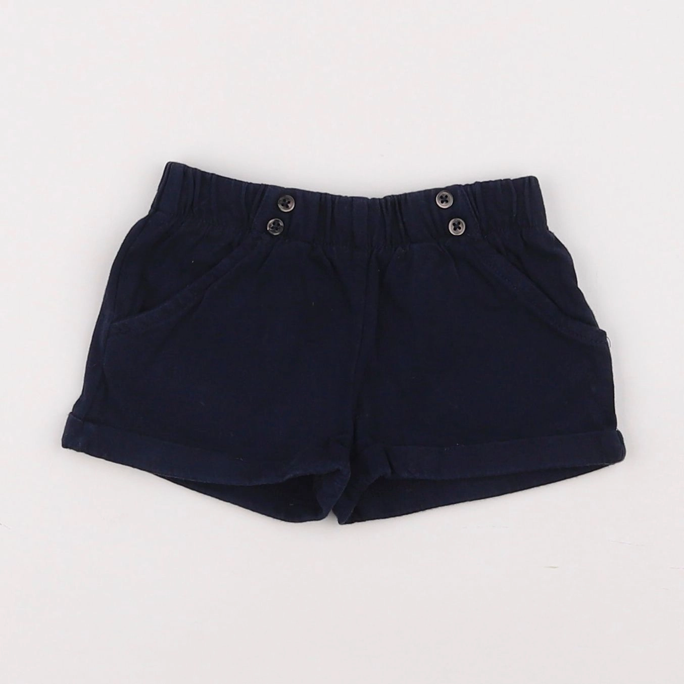 Boutchou - short bleu - 12 mois