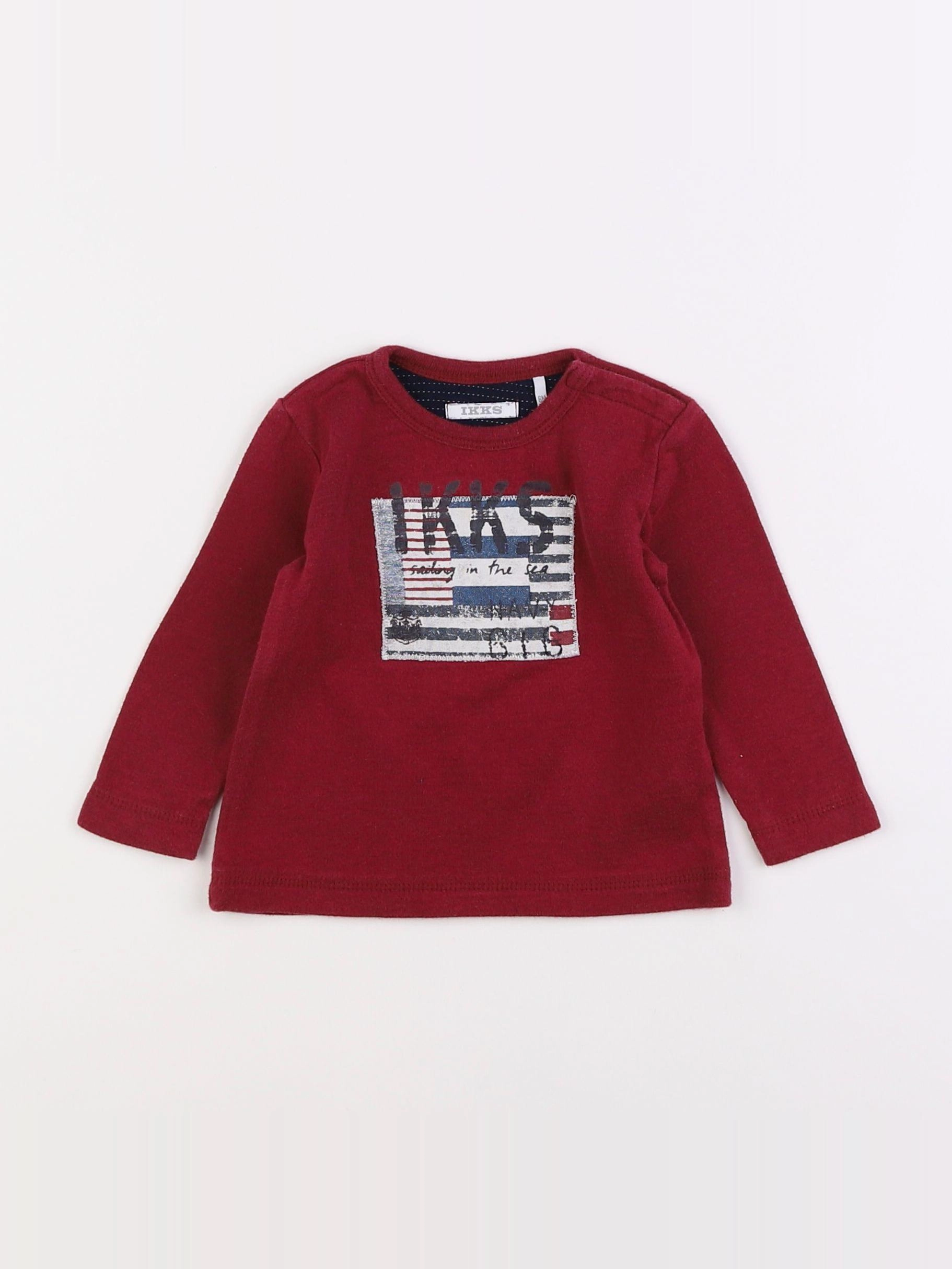 IKKS - tee-shirt rouge - 6 mois