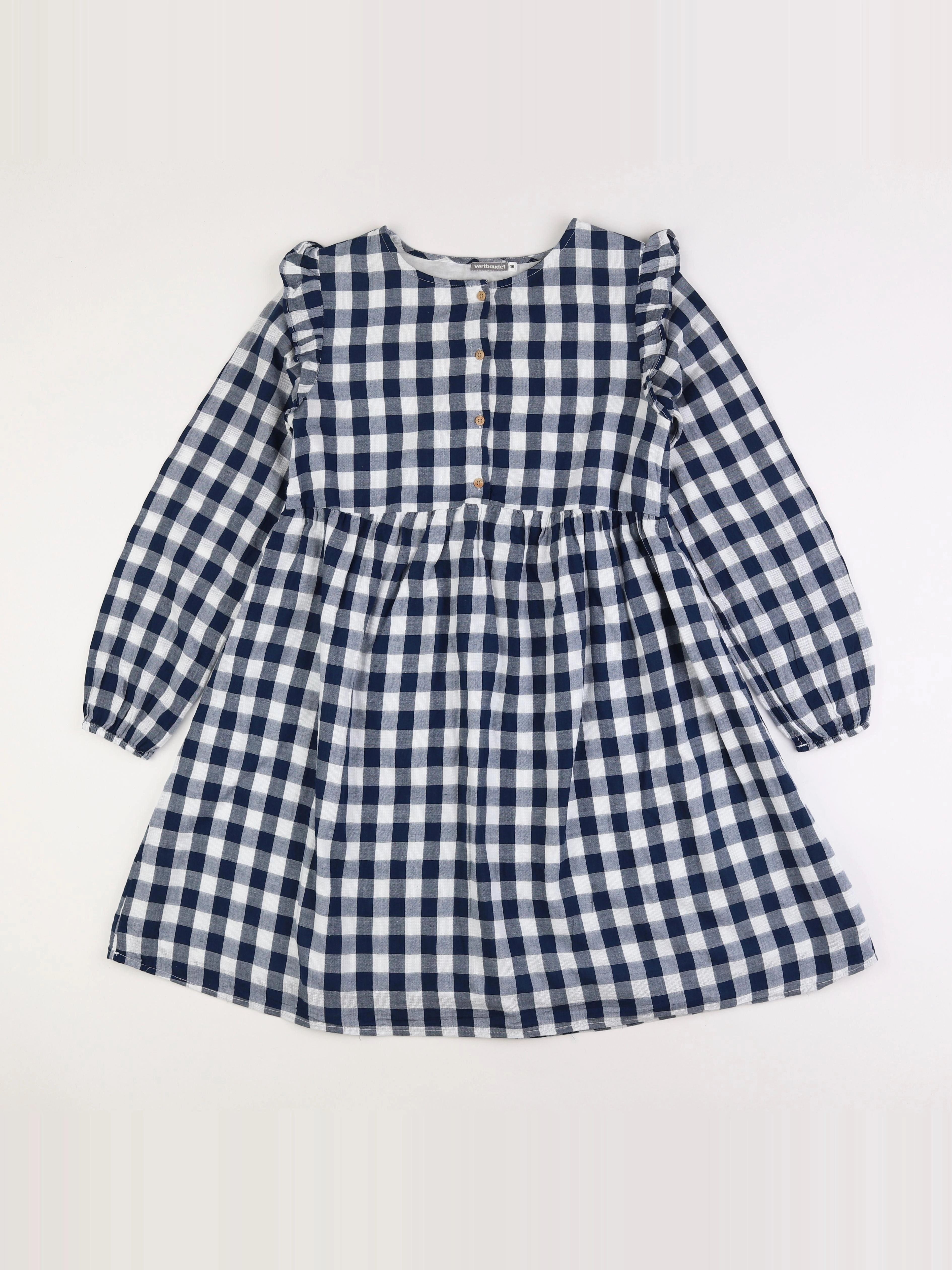 Vertbaudet - robe allaitement bleu, blanc - 36