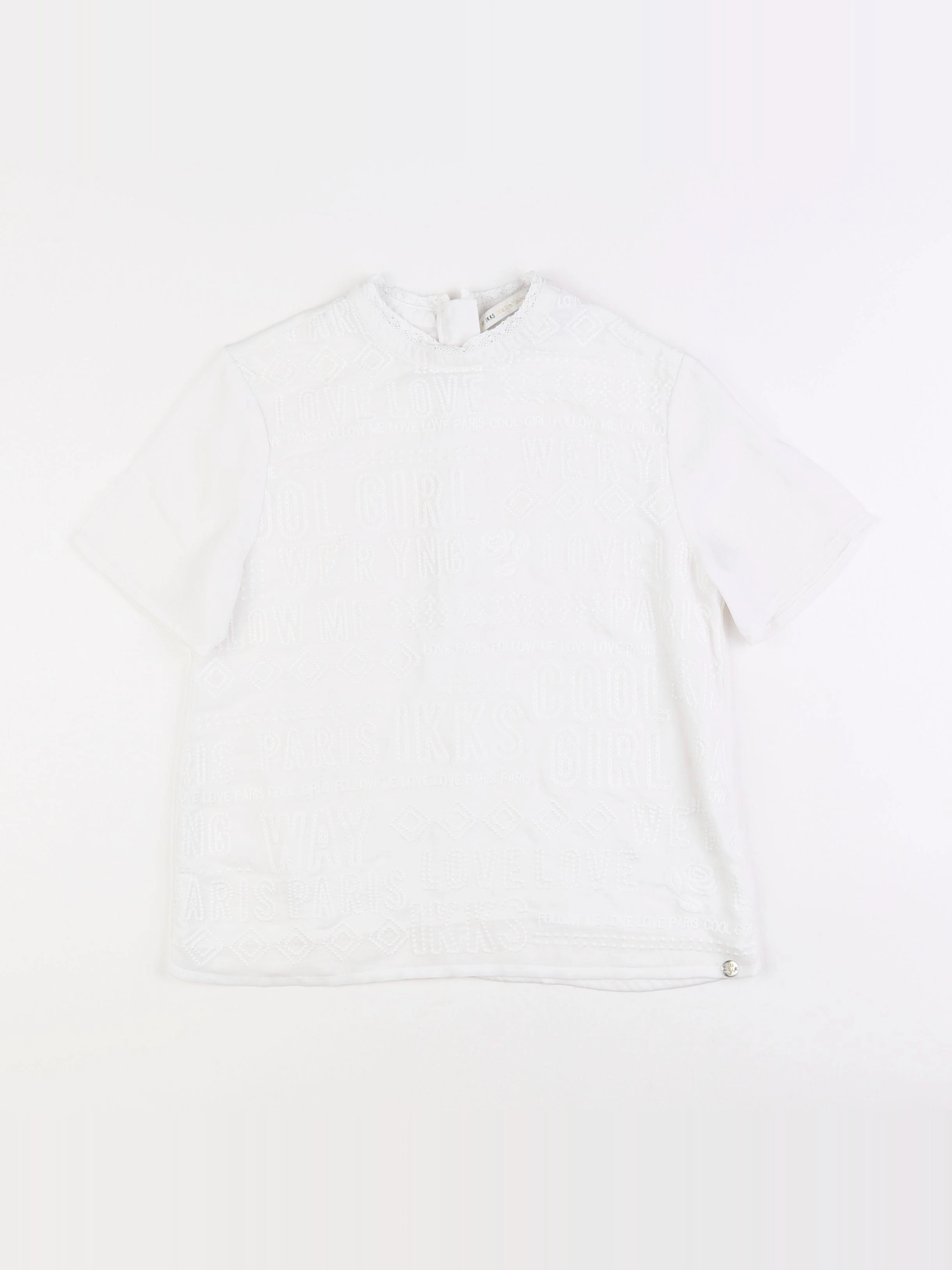 IKKS - blouse blanc - 10 ans
