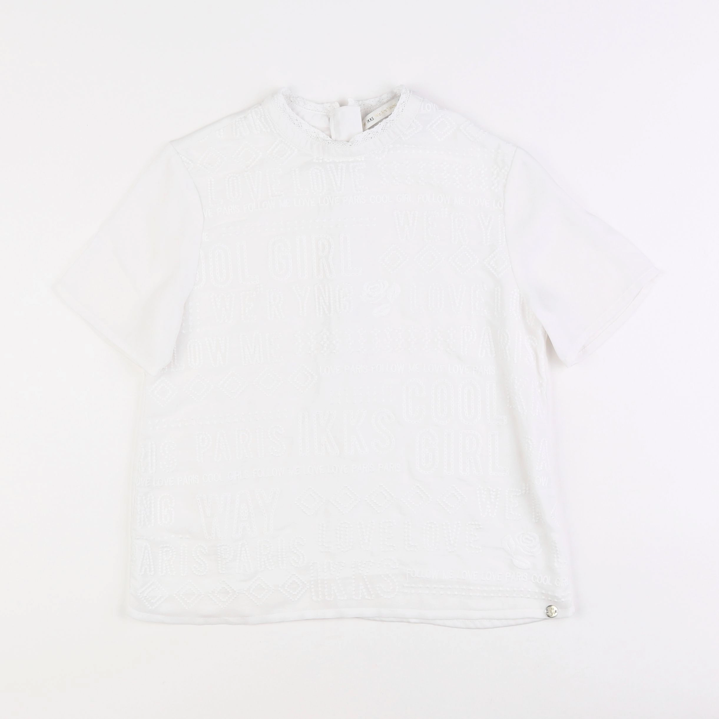 IKKS - blouse blanc - 10 ans