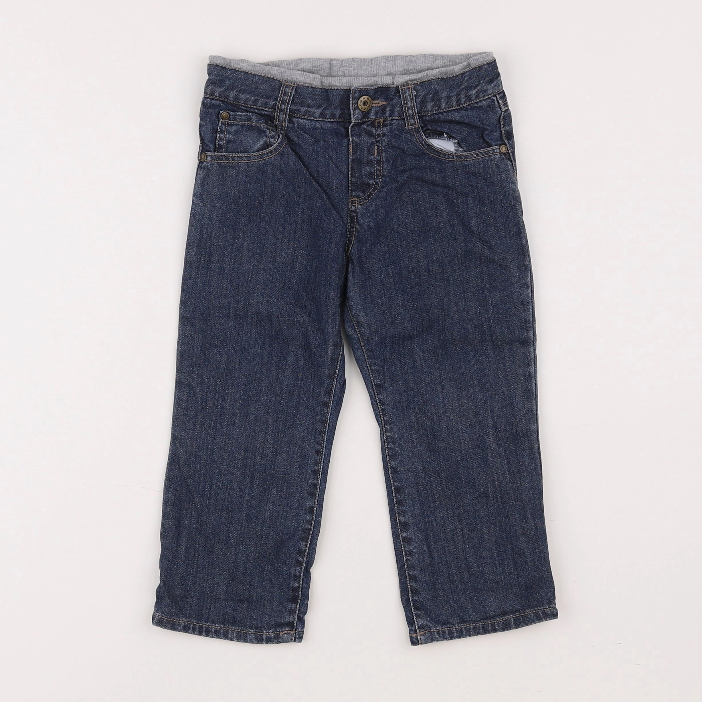 Boutchou - jean doublé bleu - 2 ans