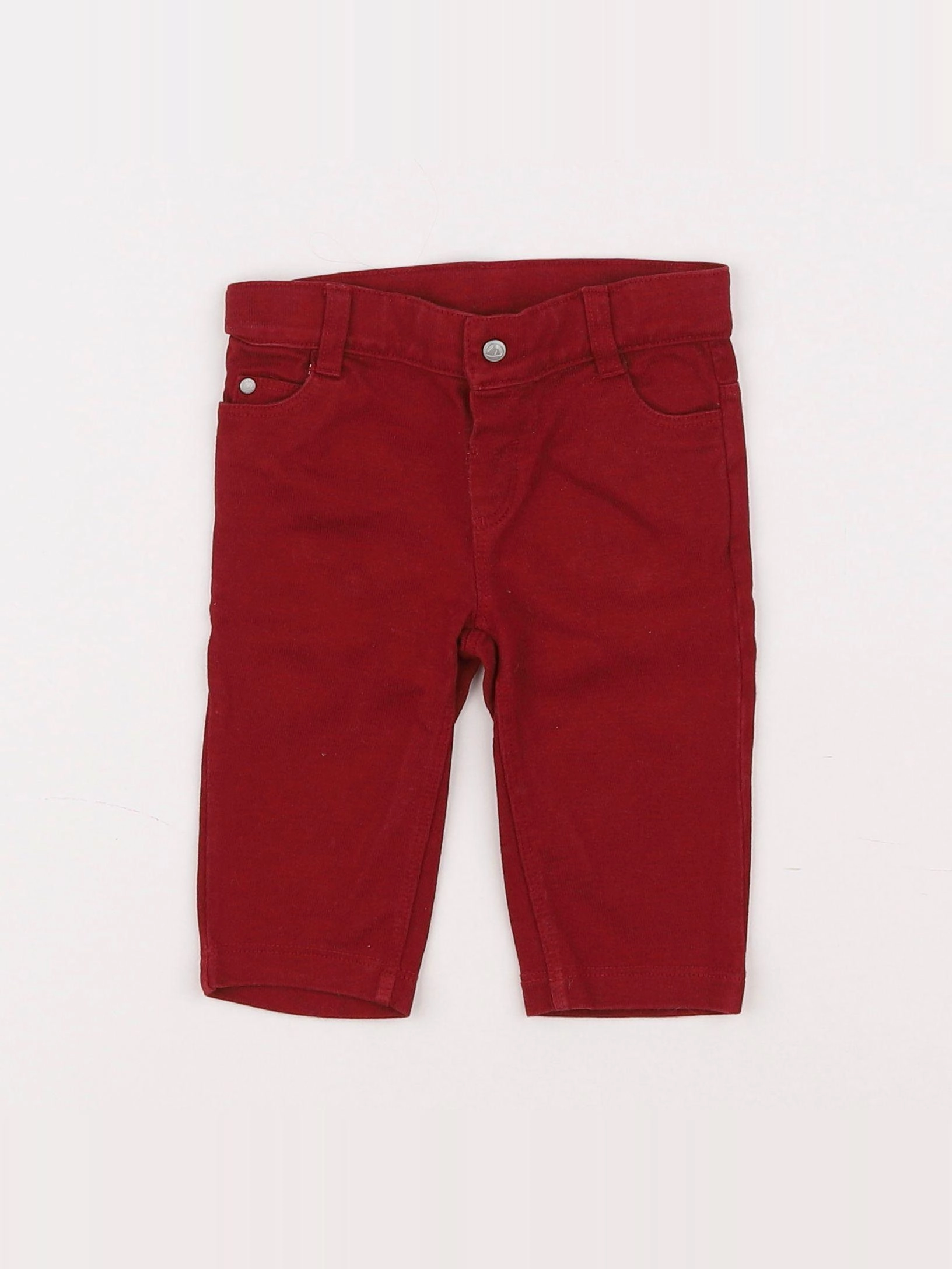 Petit Bateau - pantalon rouge - 3 mois