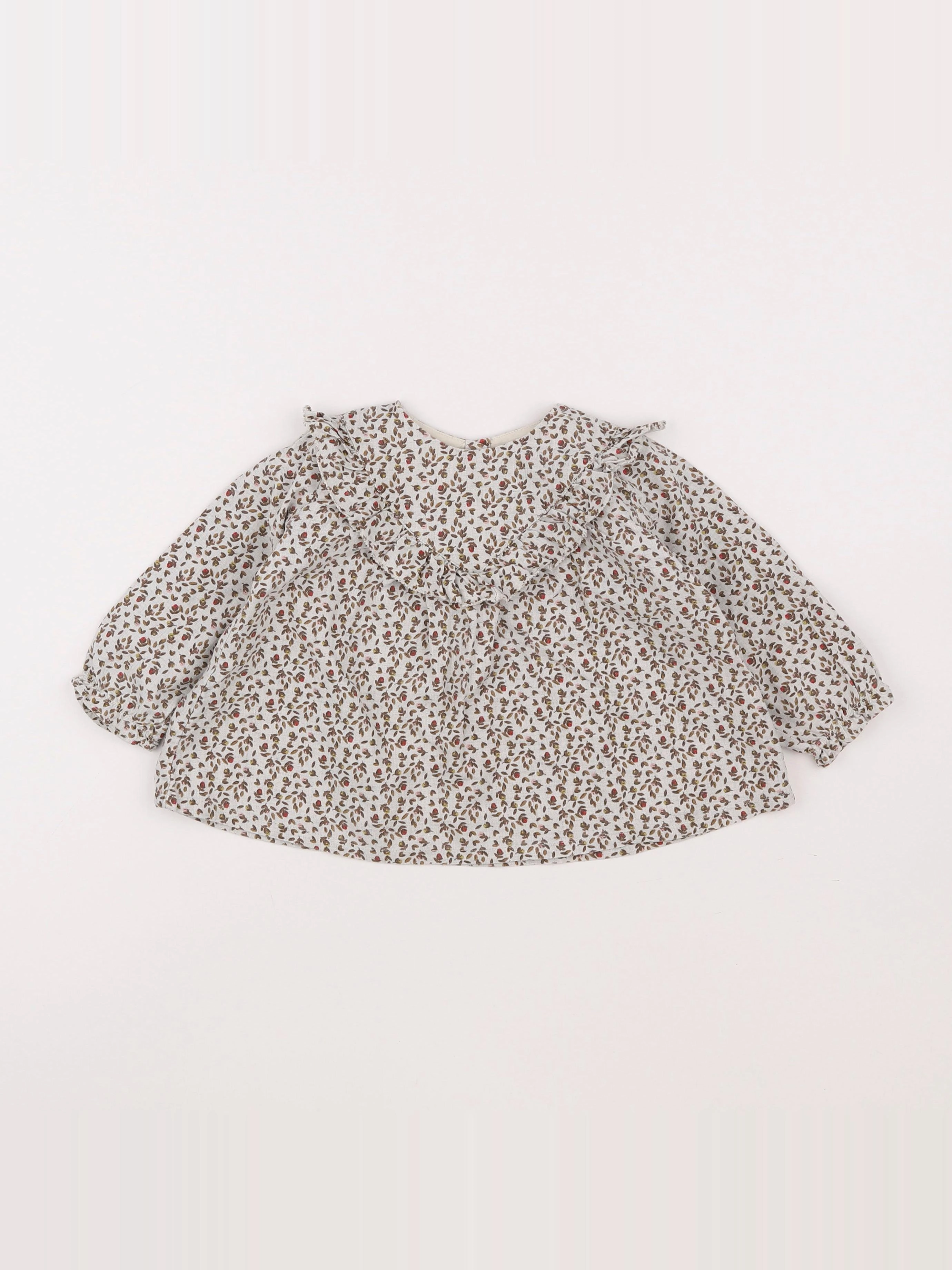 Boutchou - blouse marron - 18 mois