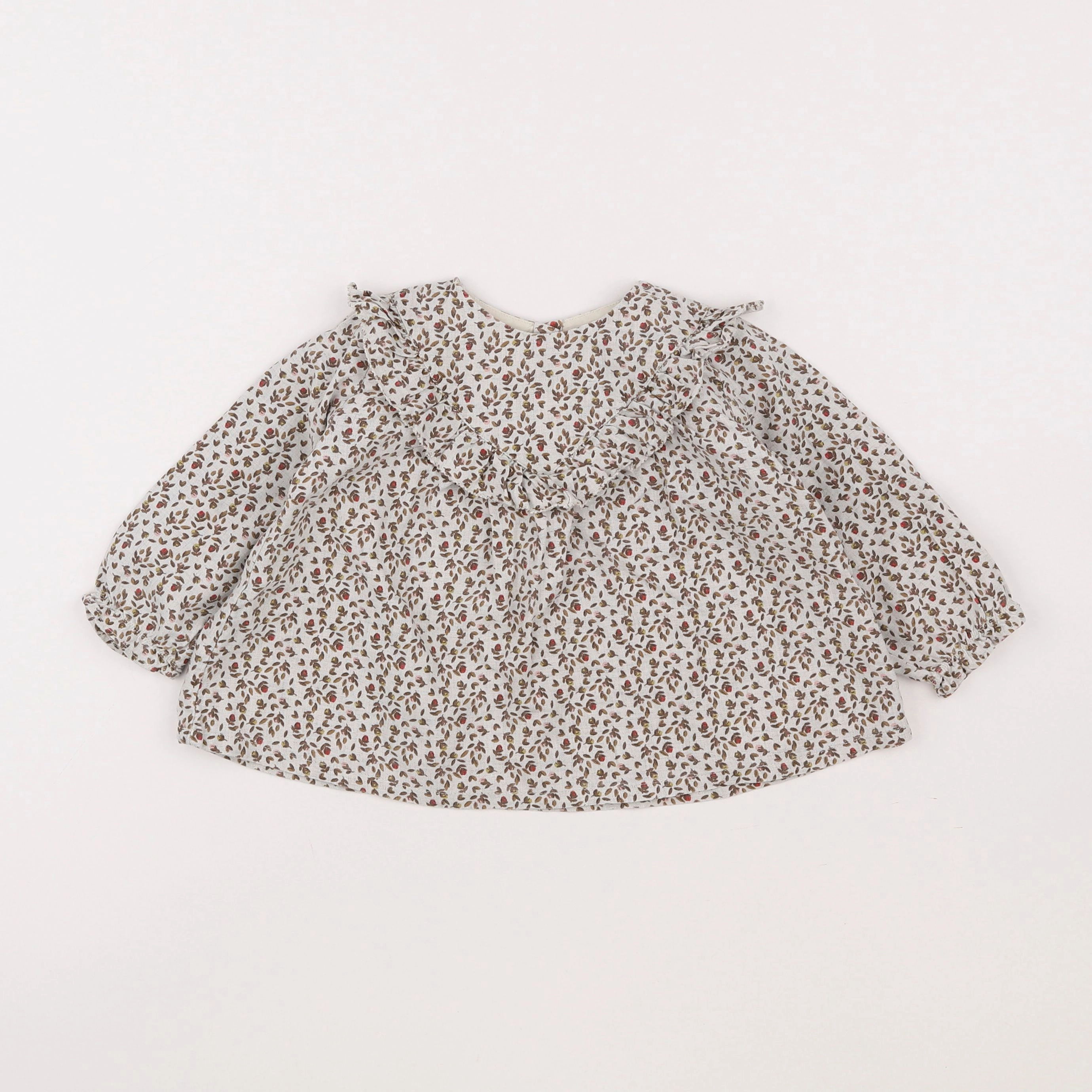 Boutchou - blouse marron - 18 mois