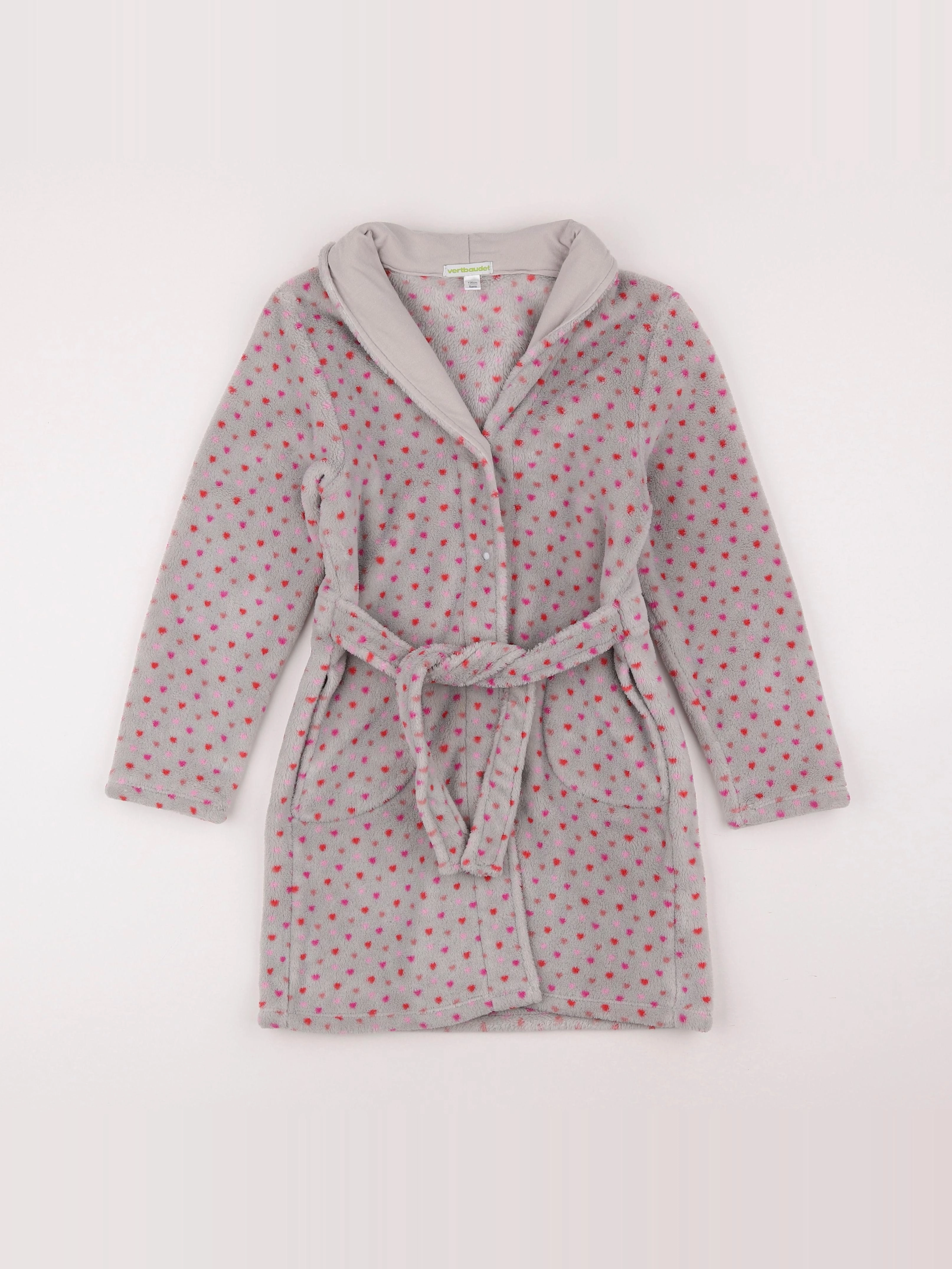 Vertbaudet - robe de chambre rose - 8 ans