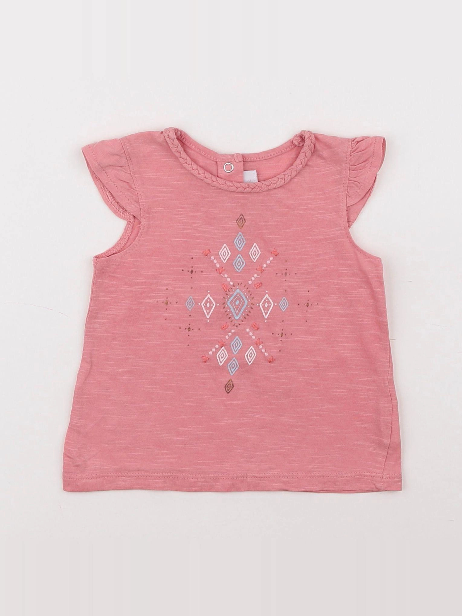 Cadet Rousselle - tee-shirt rose - 6 mois