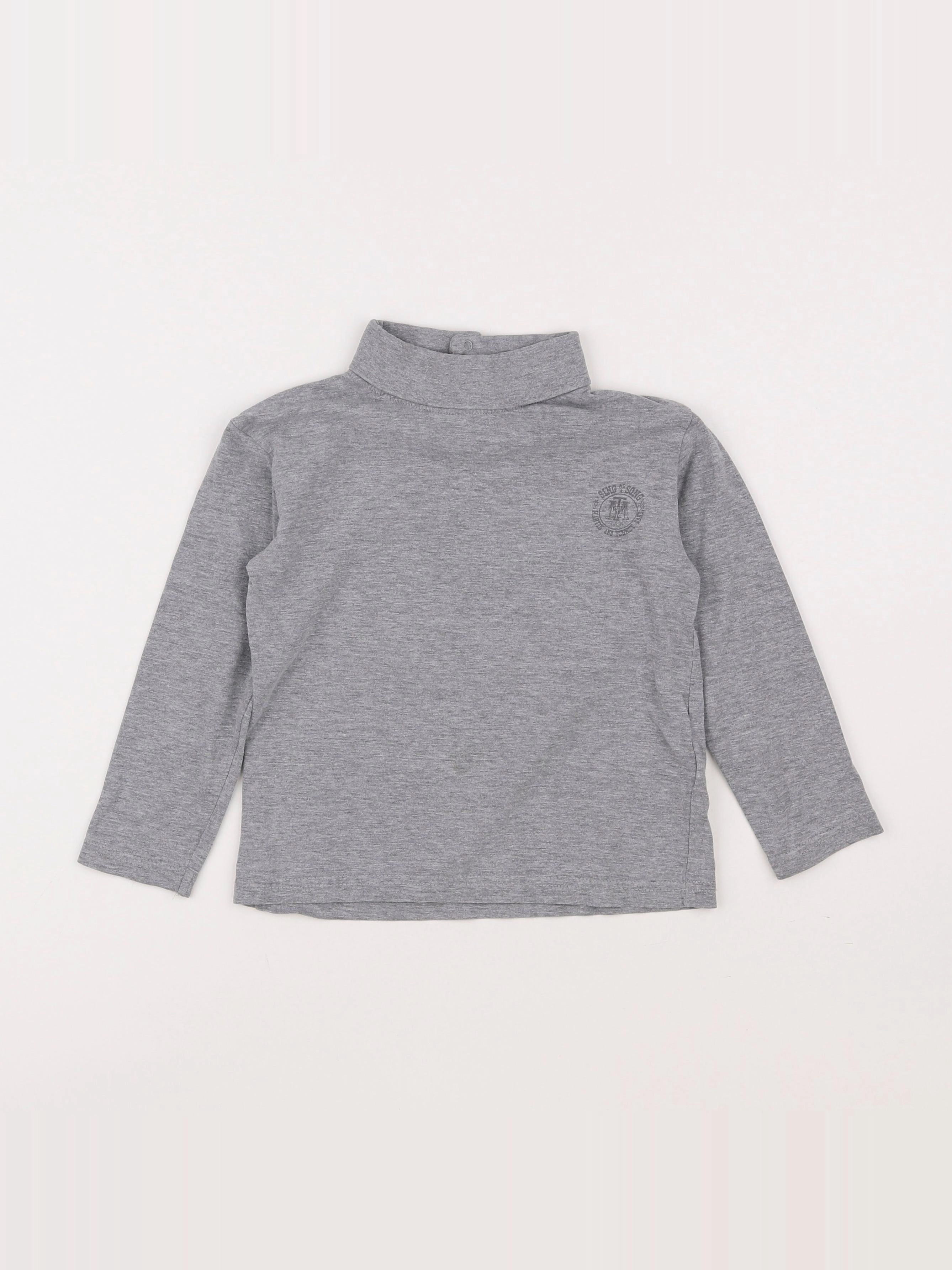 Vertbaudet - sous-pull gris - 5 ans
