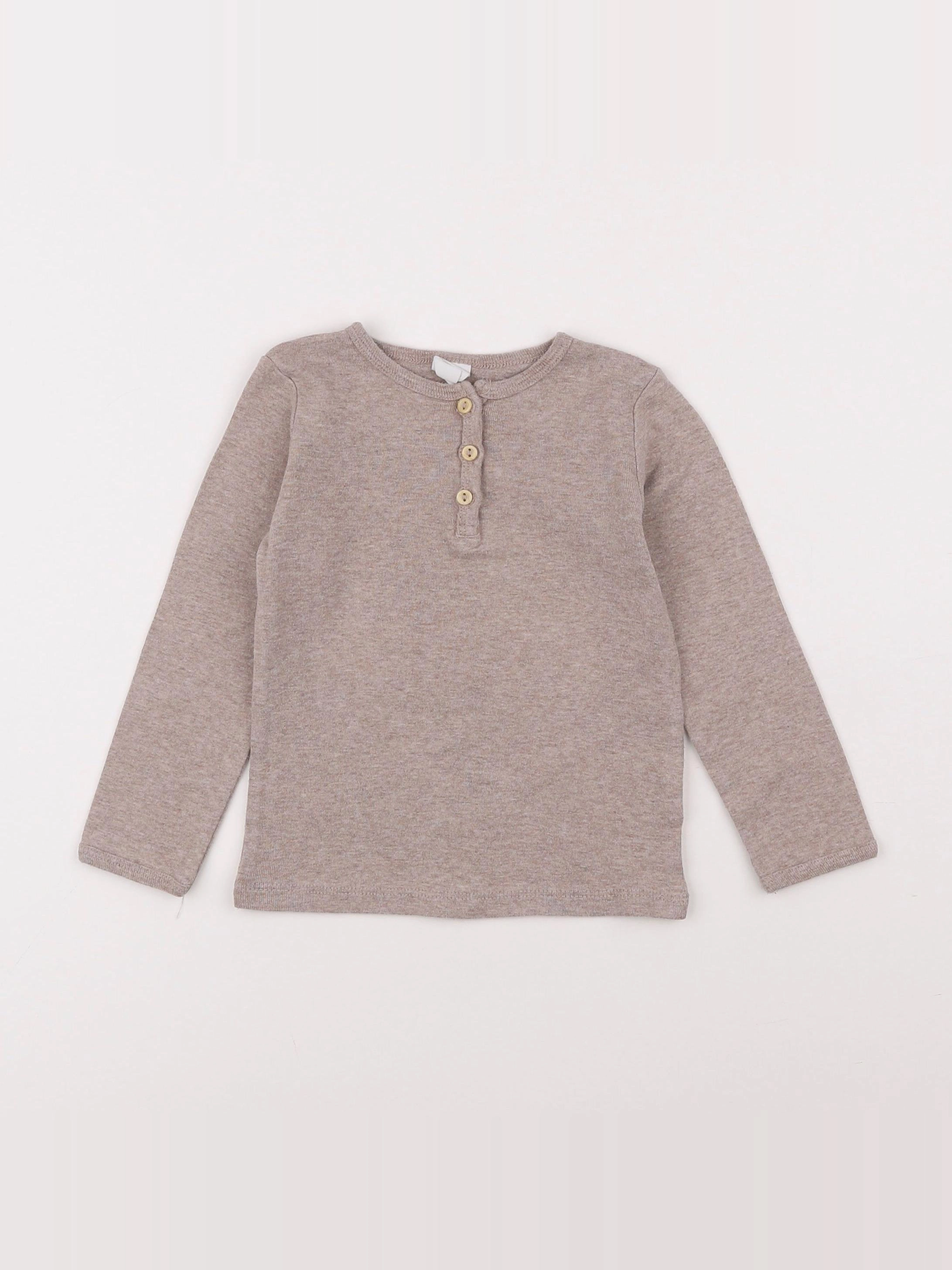 H&M - tee-shirt beige - 18 mois à 2 ans