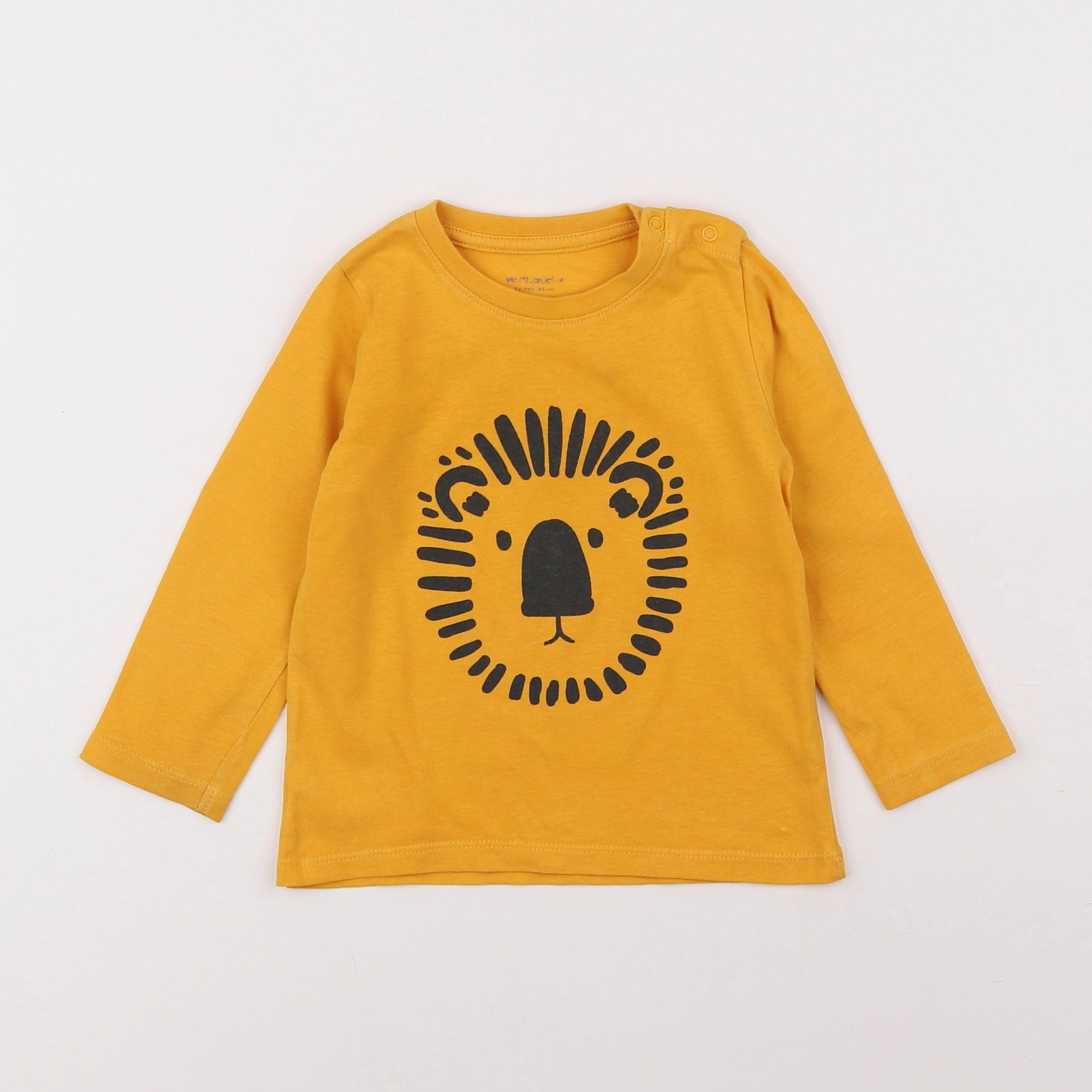 Vertbaudet - tee-shirt jaune - 12/18 mois