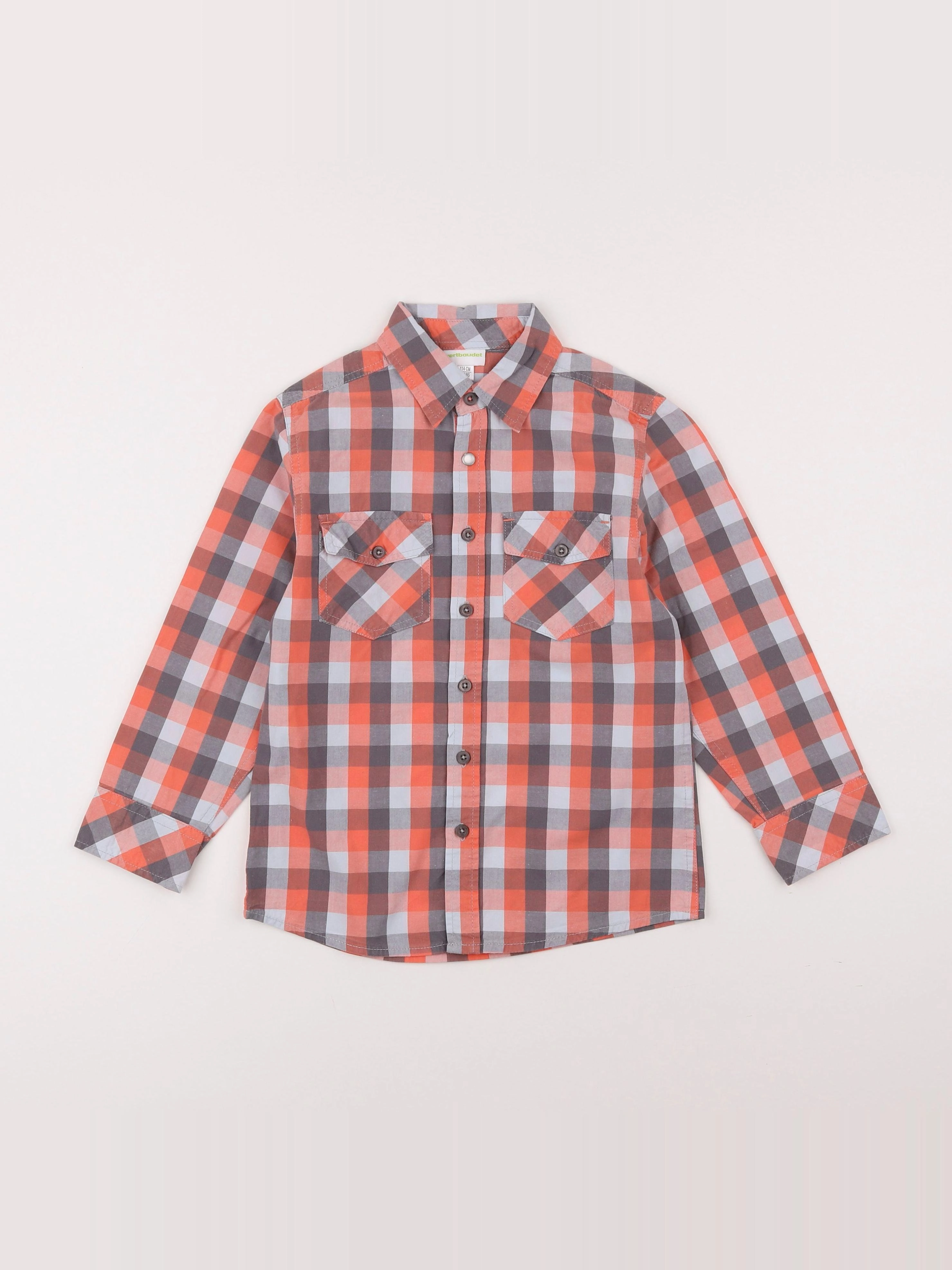 Vertbaudet - chemise rose - 6 ans