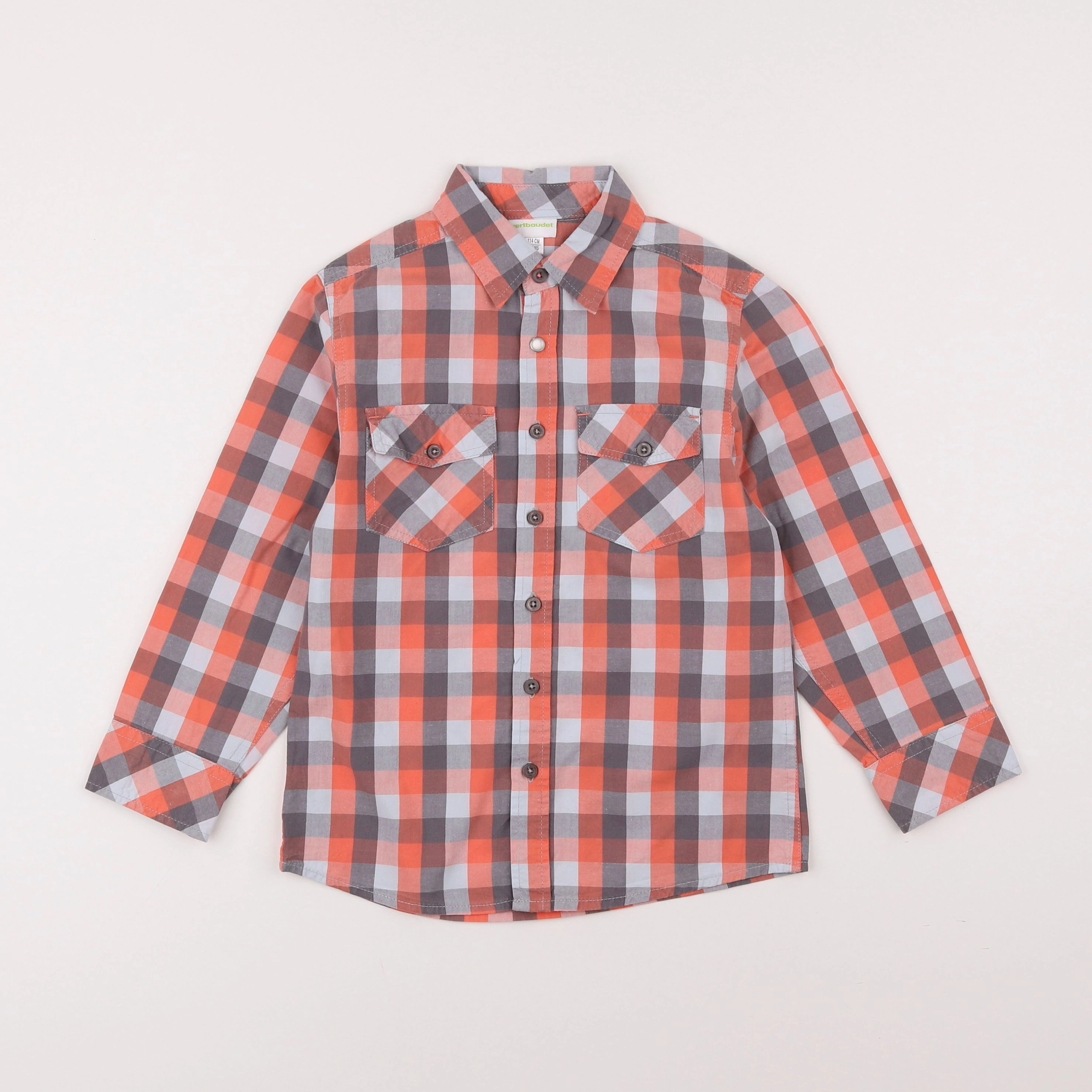 Vertbaudet - chemise rose - 6 ans