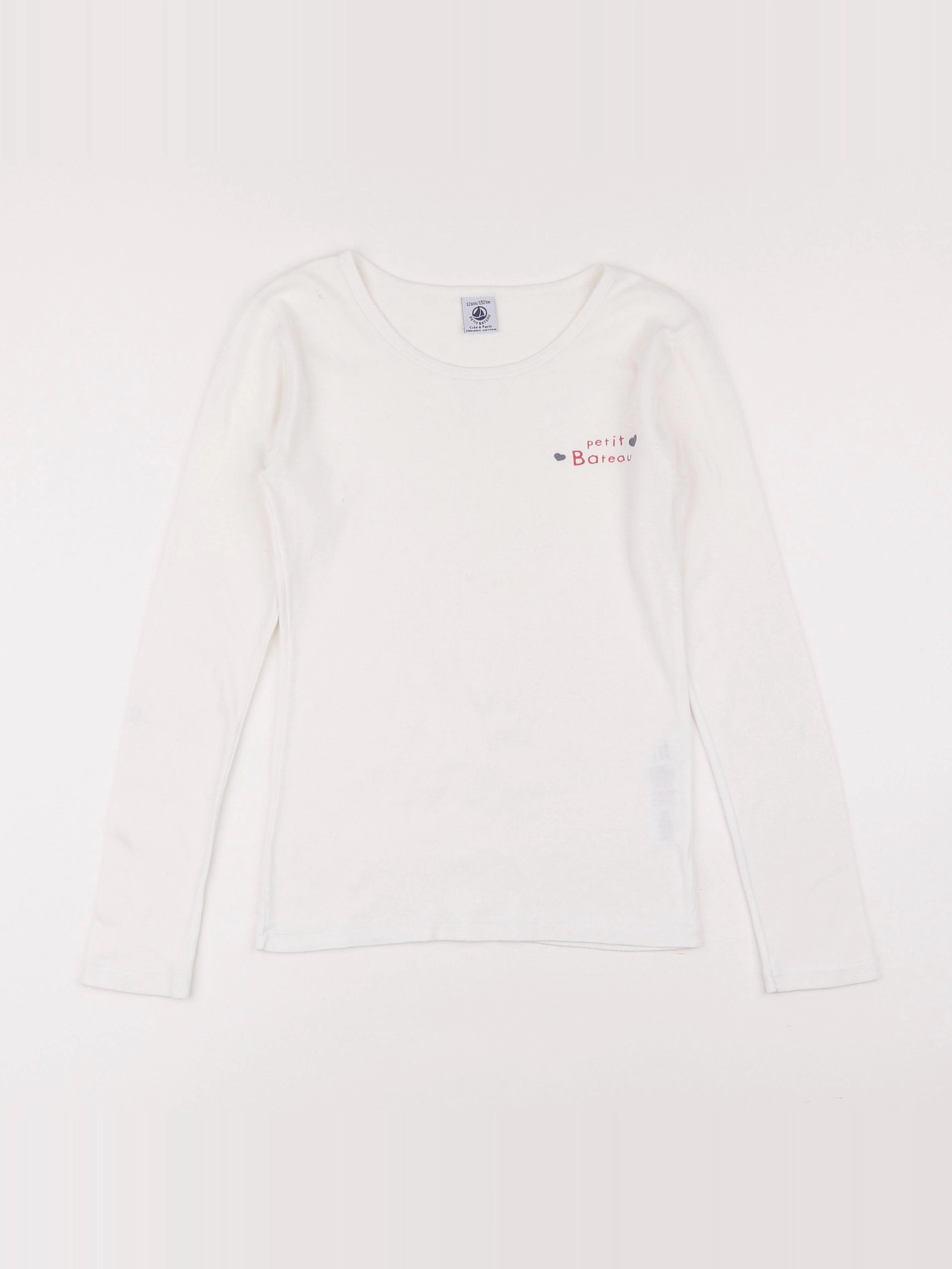 Petit Bateau - maillot de corps blanc - 12 ans