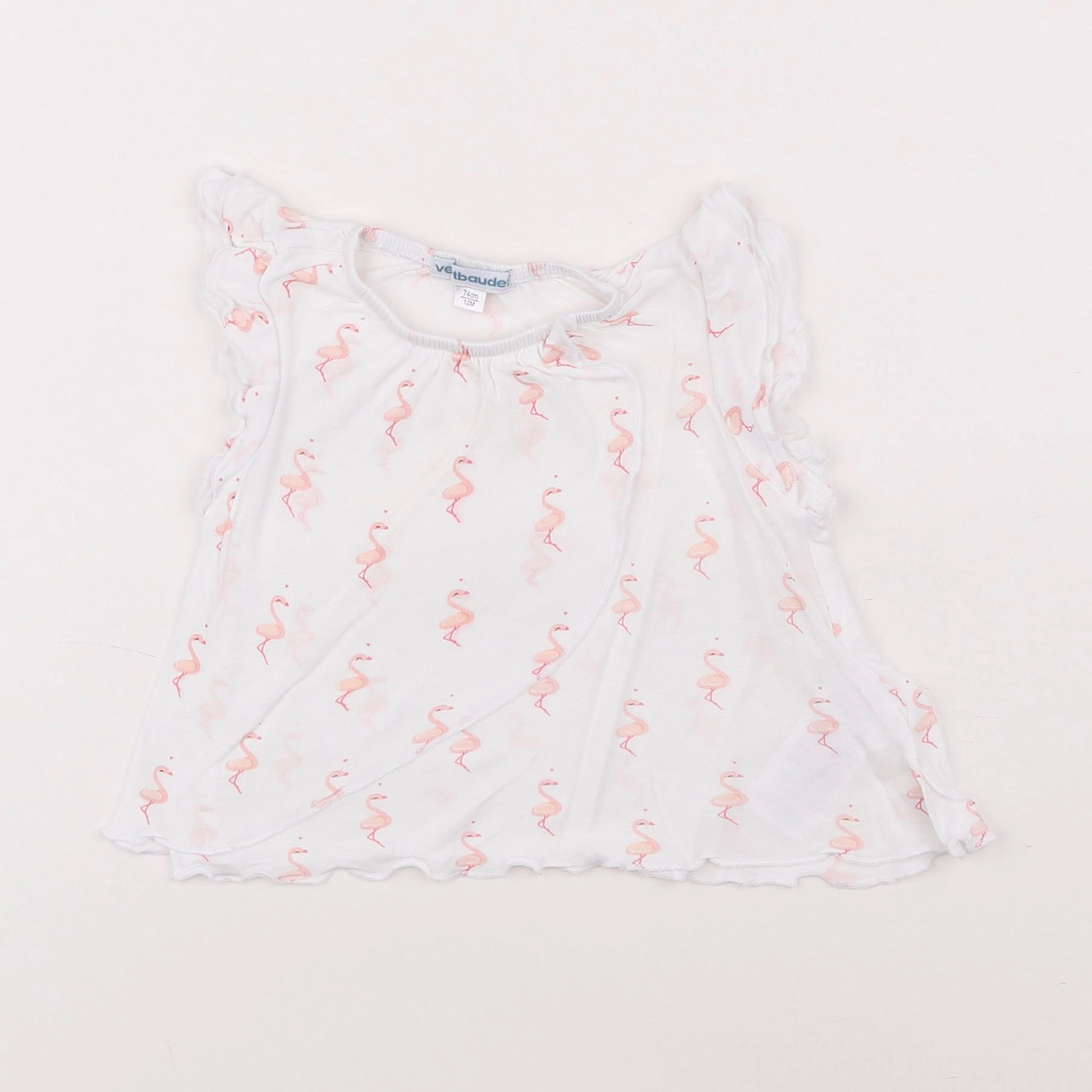 Vertbaudet - tee-shirt rose - 12 mois