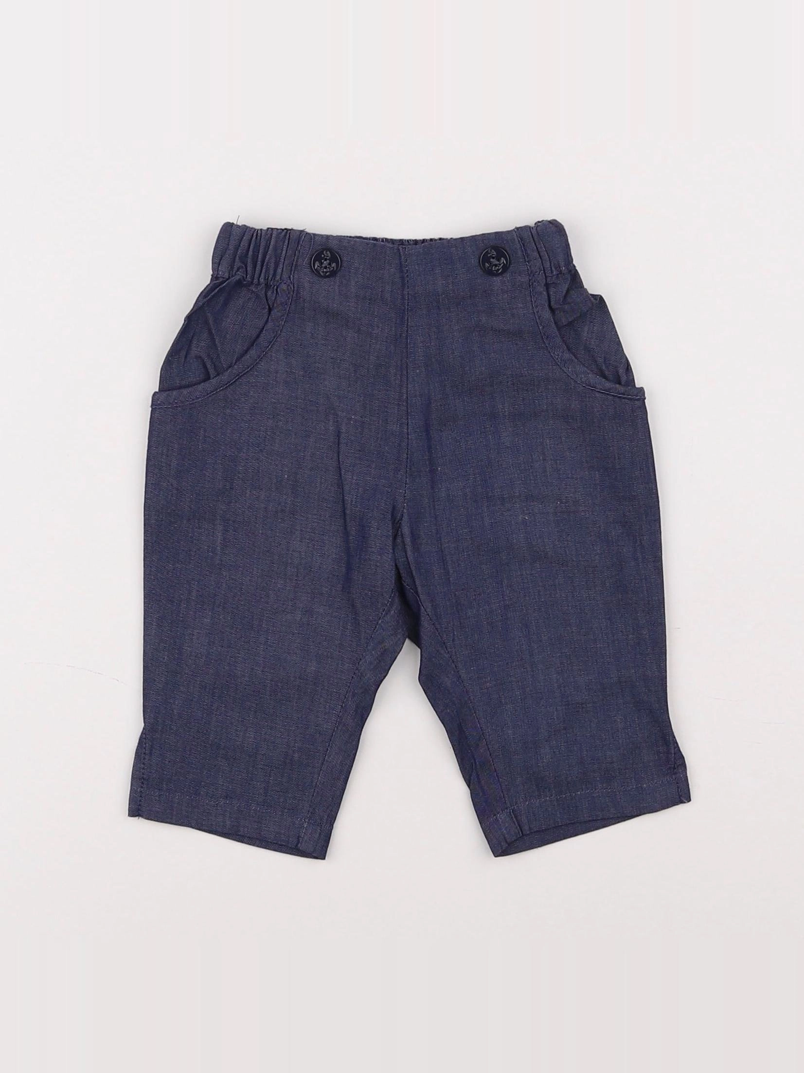 Jacadi - pantalon bleu - 6 mois