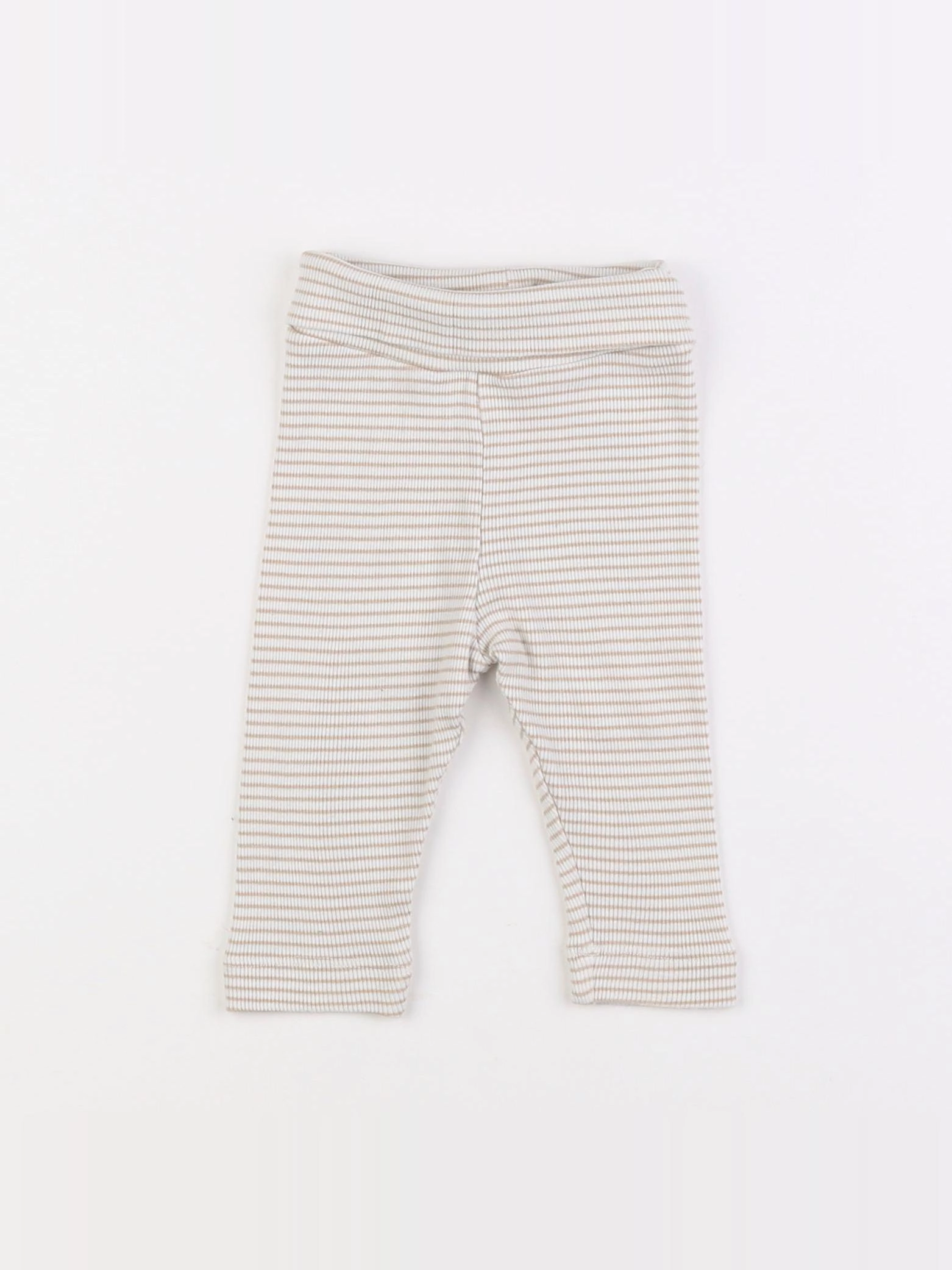 H&M - legging blanc, beige - 3 mois