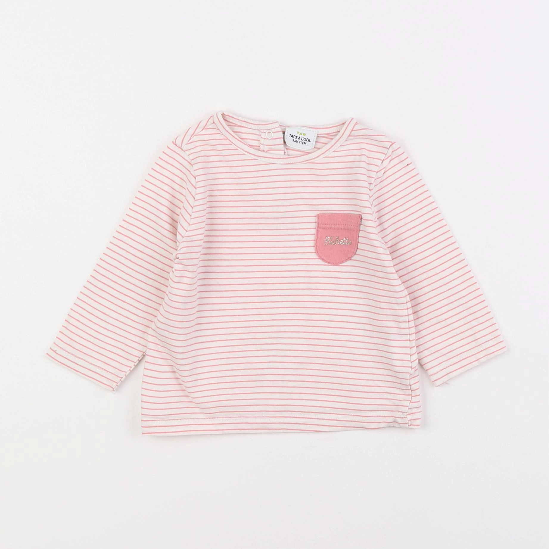 Tape à l'oeil - tee-shirt rose - 9 mois