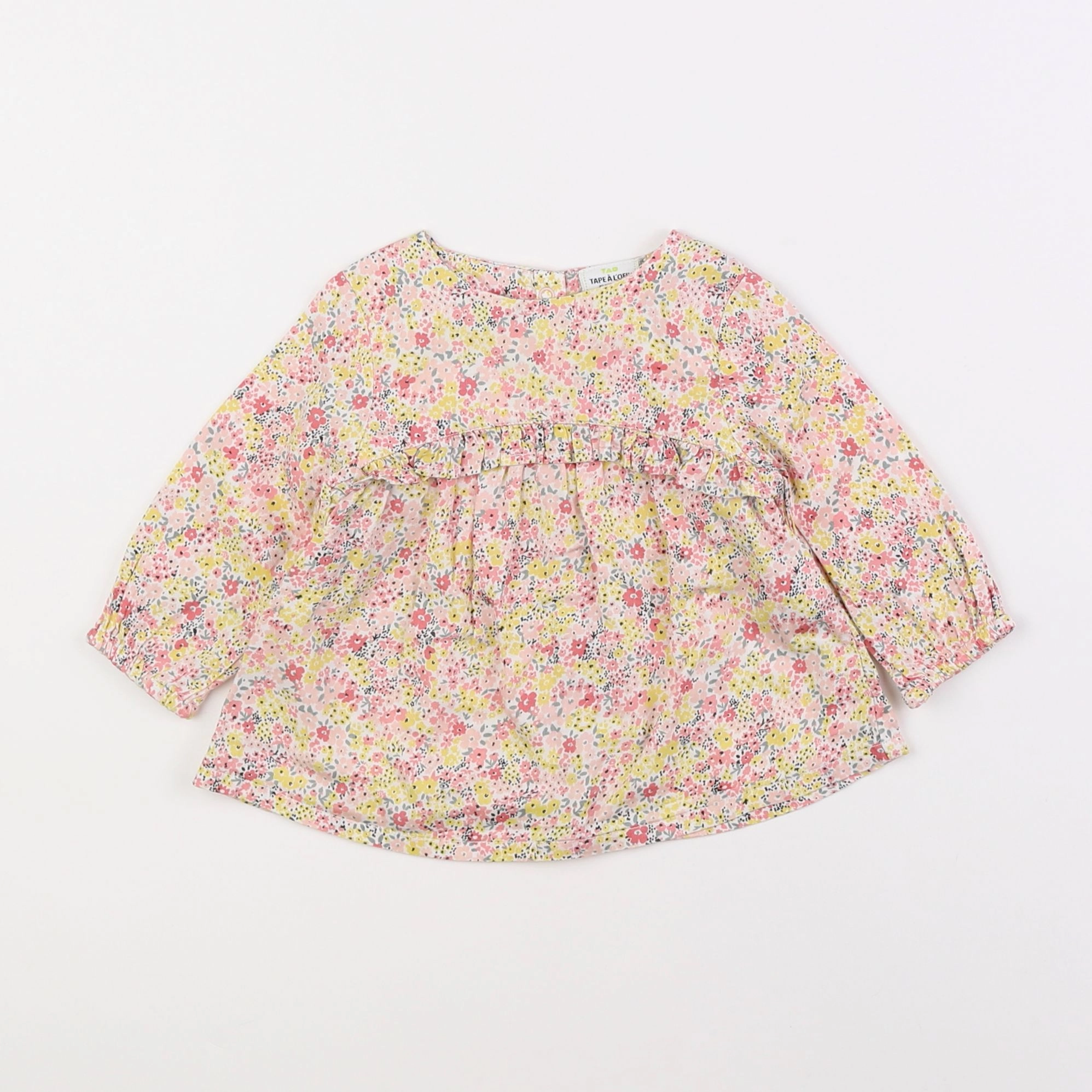 Tape à l'oeil - blouse jaune - 6 mois