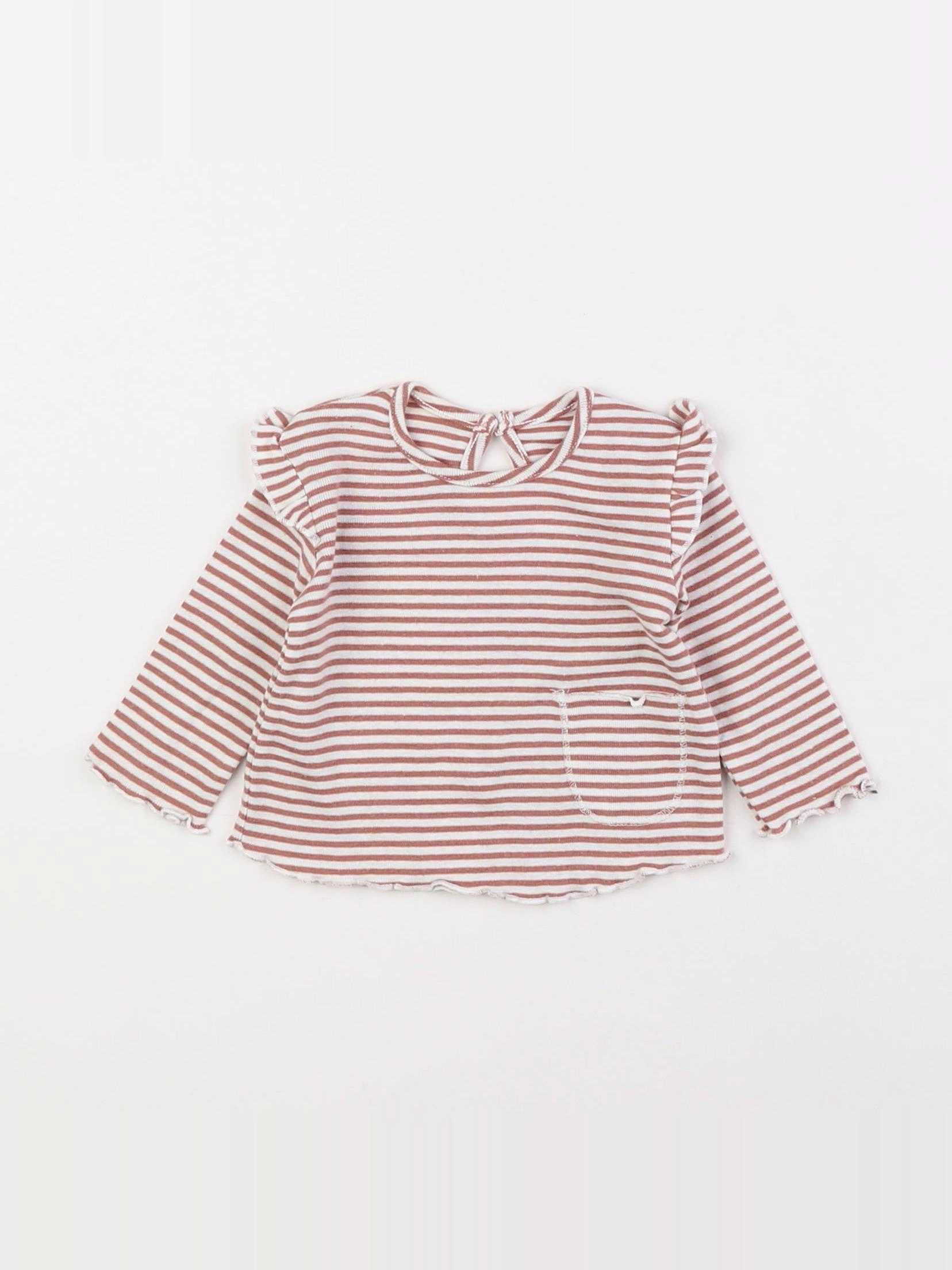 La Redoute - tee-shirt marron - 1 mois