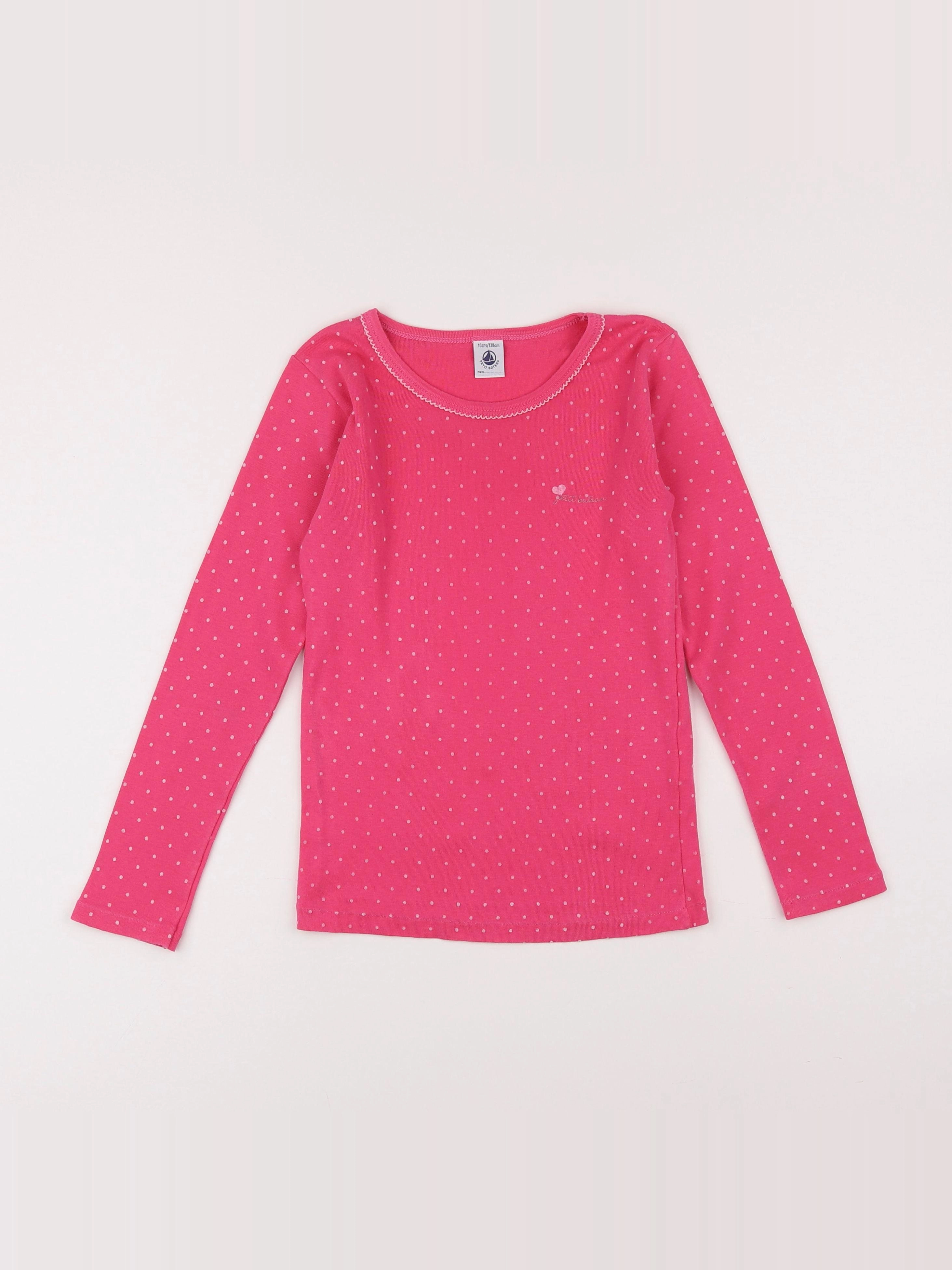 Petit Bateau - maillot de corps rose - 10 ans