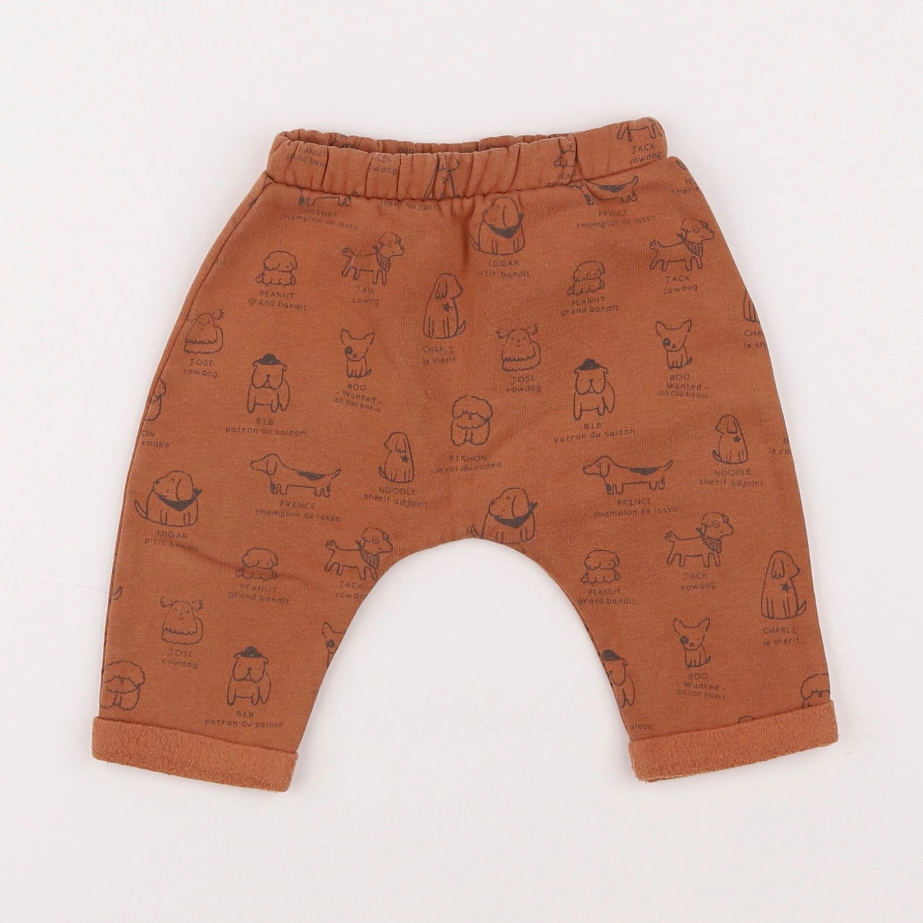 Vertbaudet - pantalon marron - 6 mois
