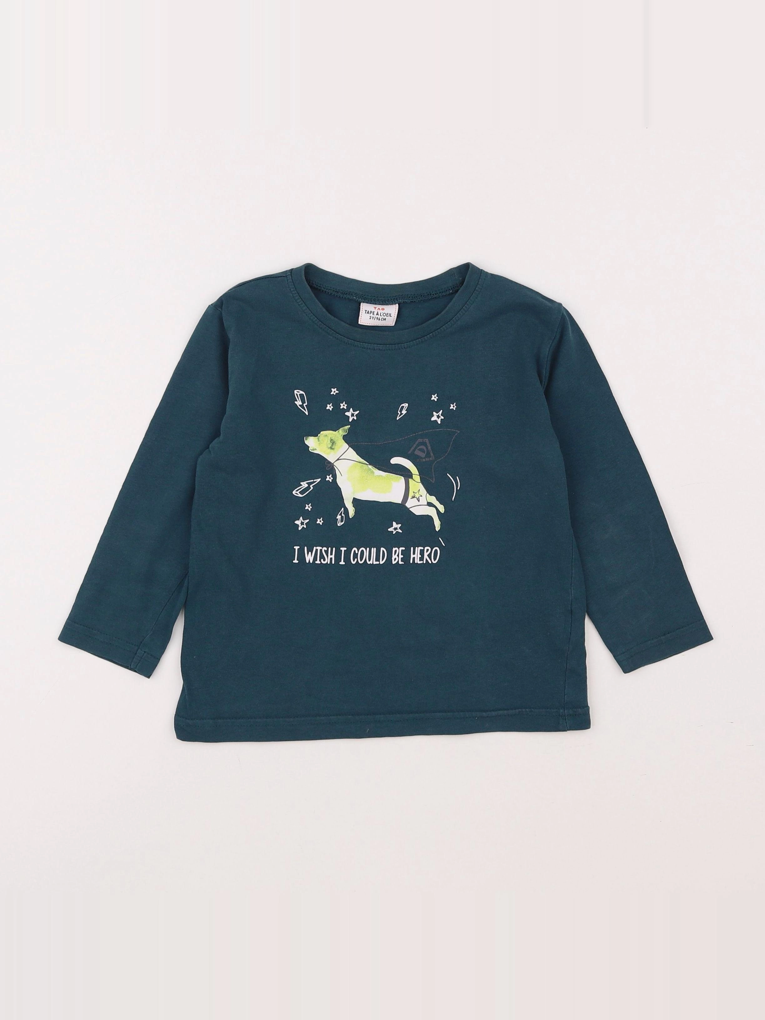 Tape à l'oeil - tee-shirt vert - 3 ans