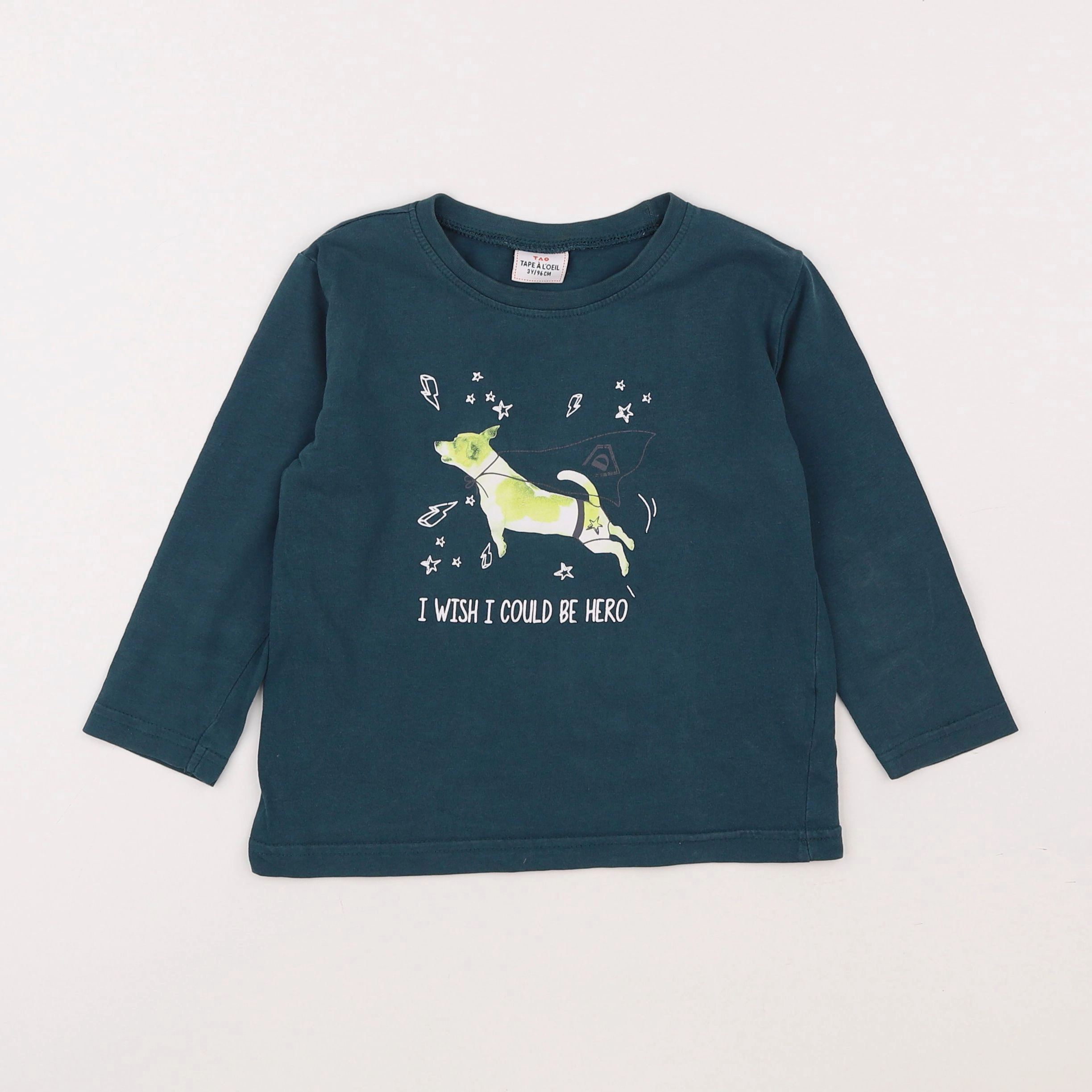 Tape à l'oeil - tee-shirt vert - 3 ans