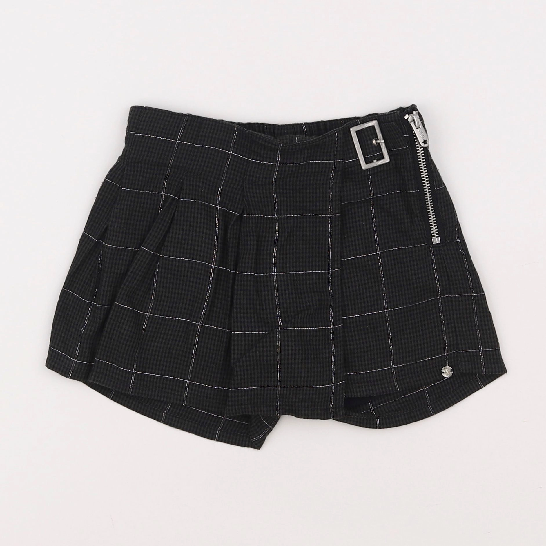 IKKS - jupe short gris, argent - 6 ans