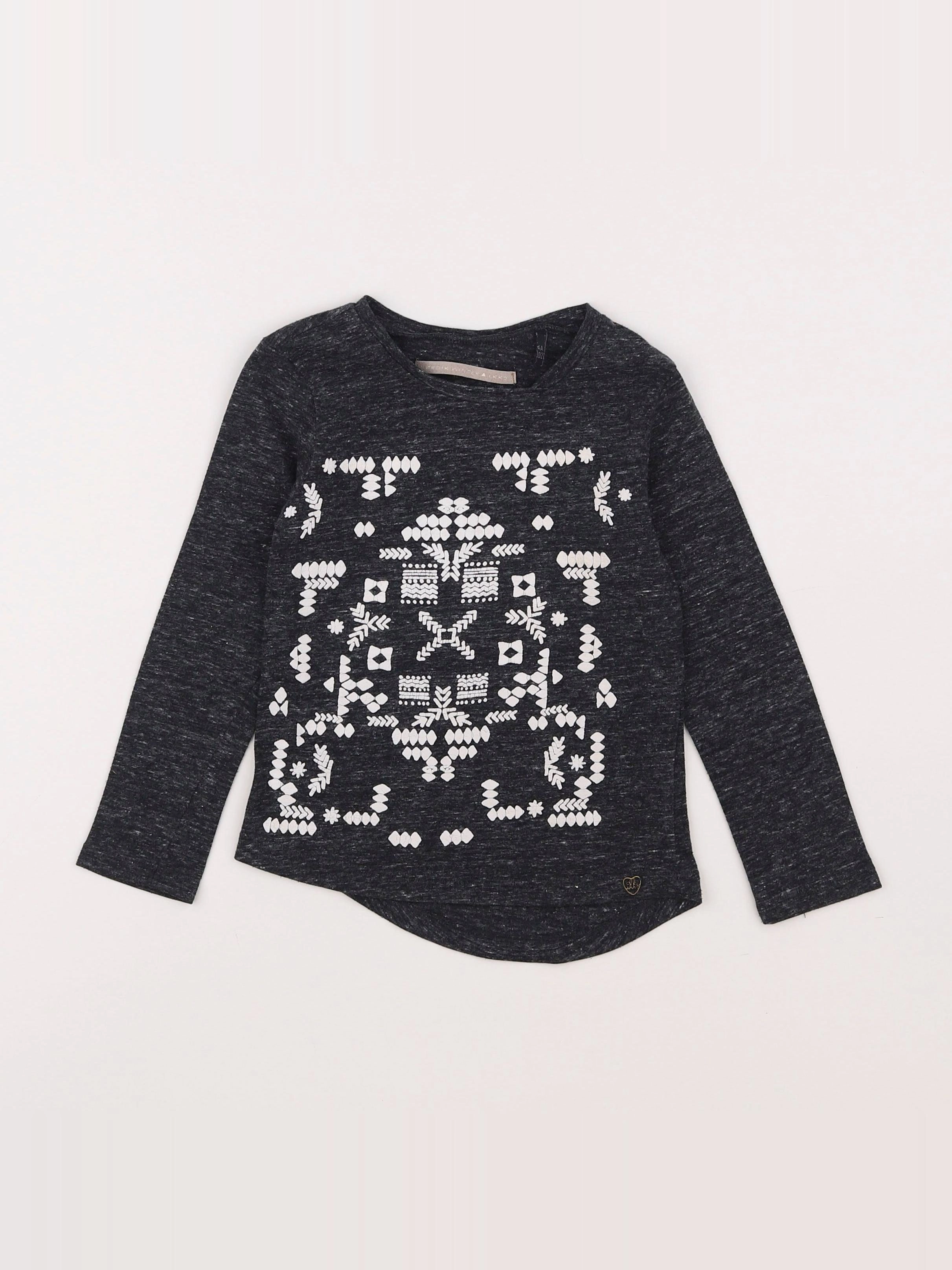 IKKS - tee-shirt gris - 4 ans
