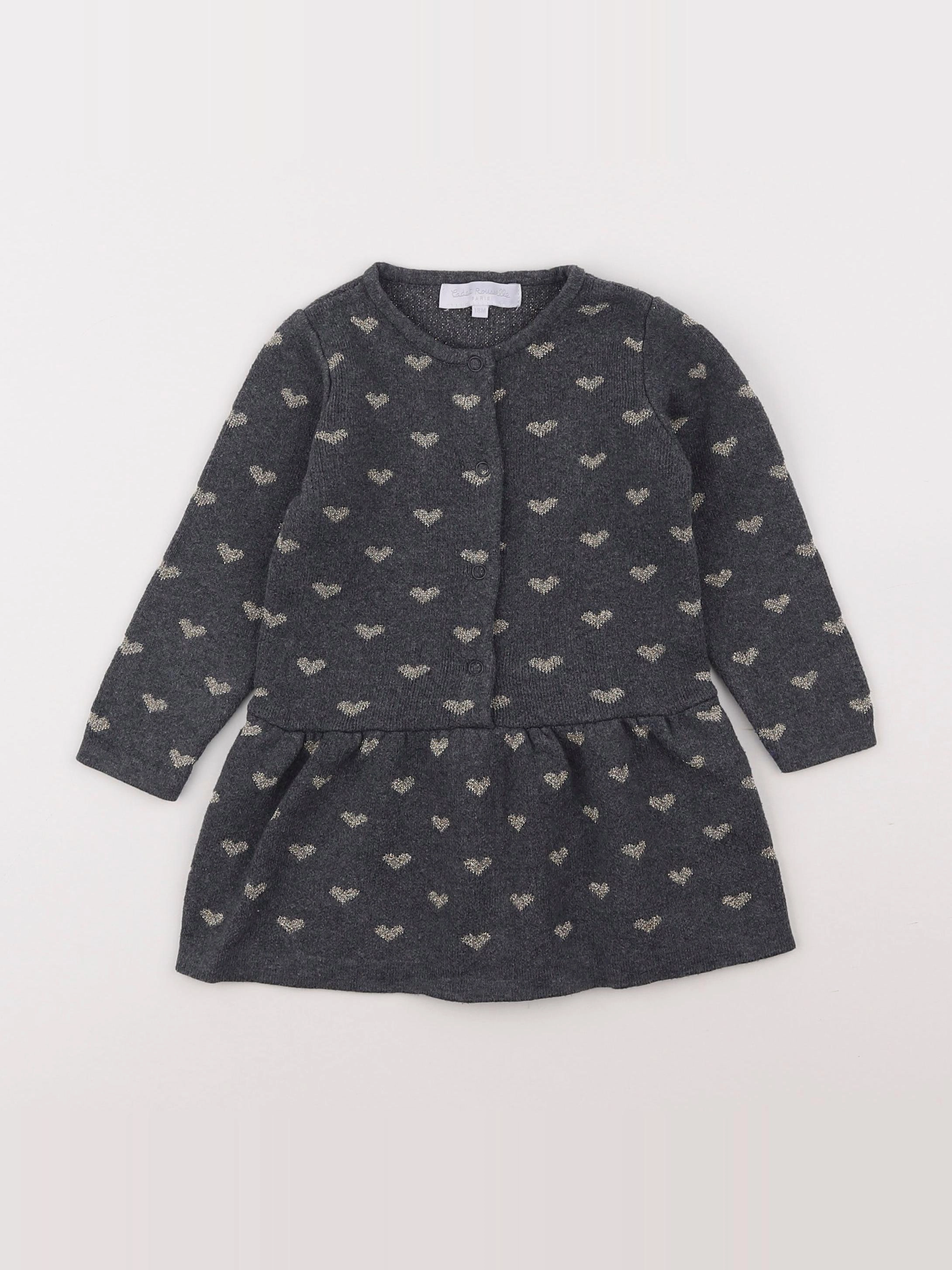 Cadet Rousselle - robe gris - 18 mois
