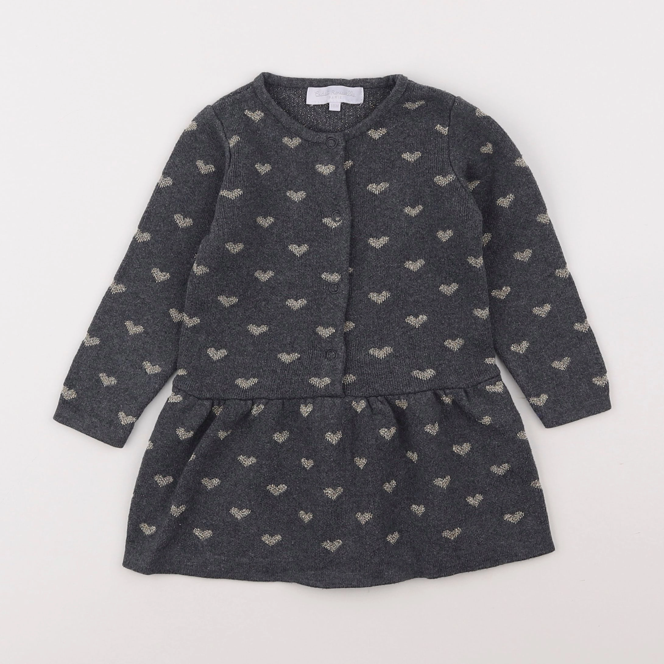 Cadet Rousselle - robe gris - 18 mois