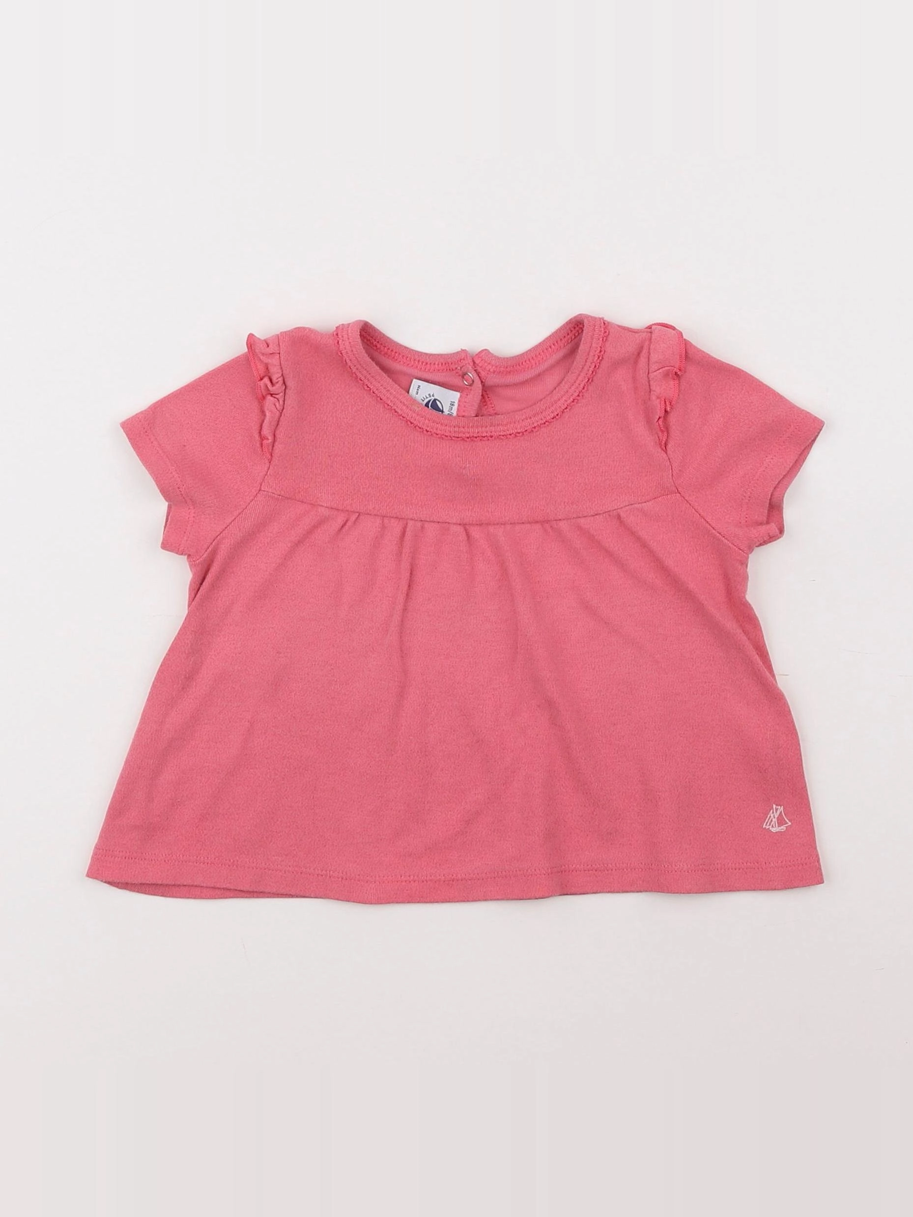 Petit Bateau - tee-shirt rose - 18 mois