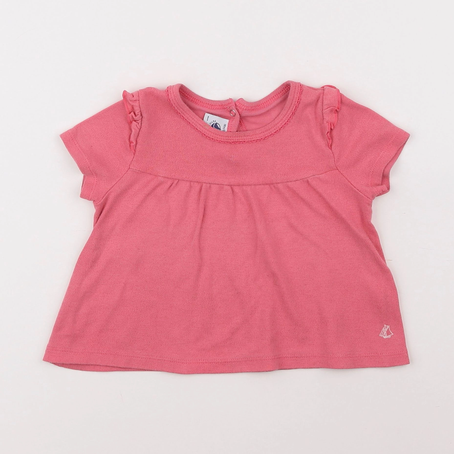 Petit Bateau - tee-shirt rose - 18 mois